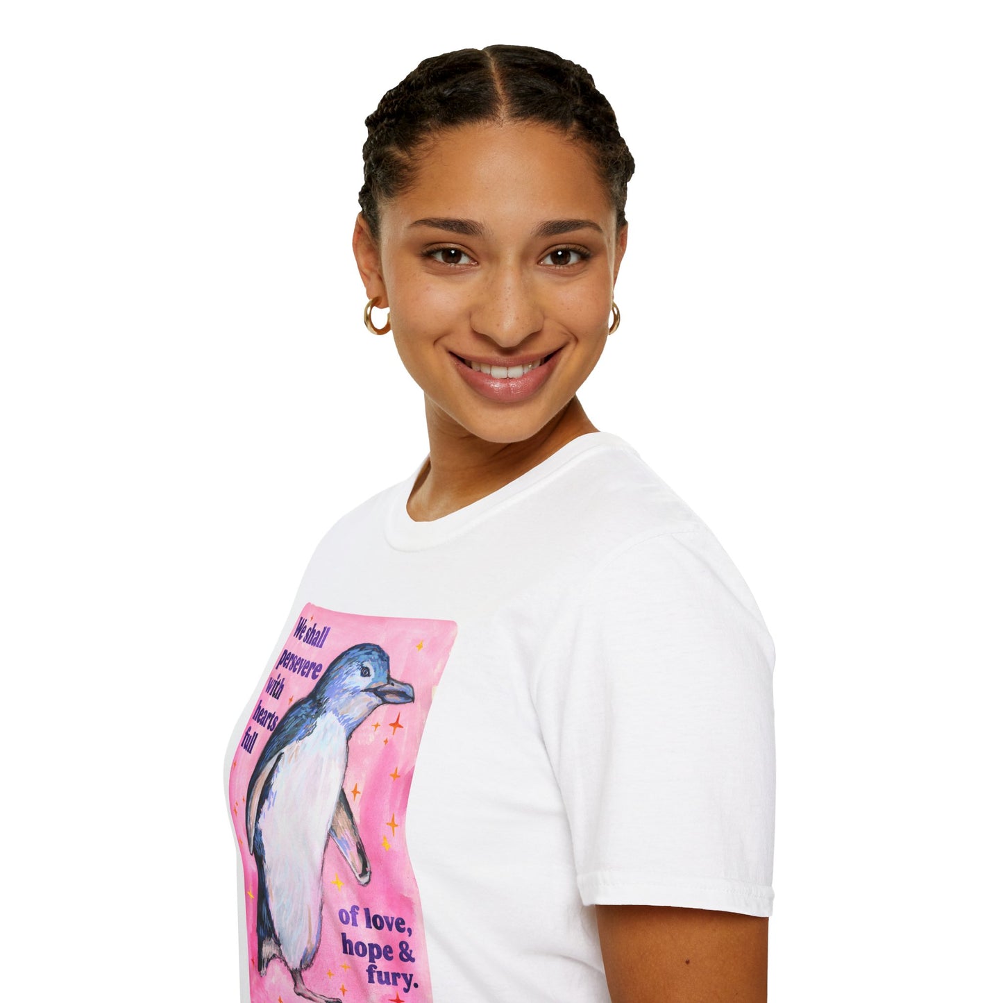 We shall persevere with hearts full of love, hope & fury: feminist shirt