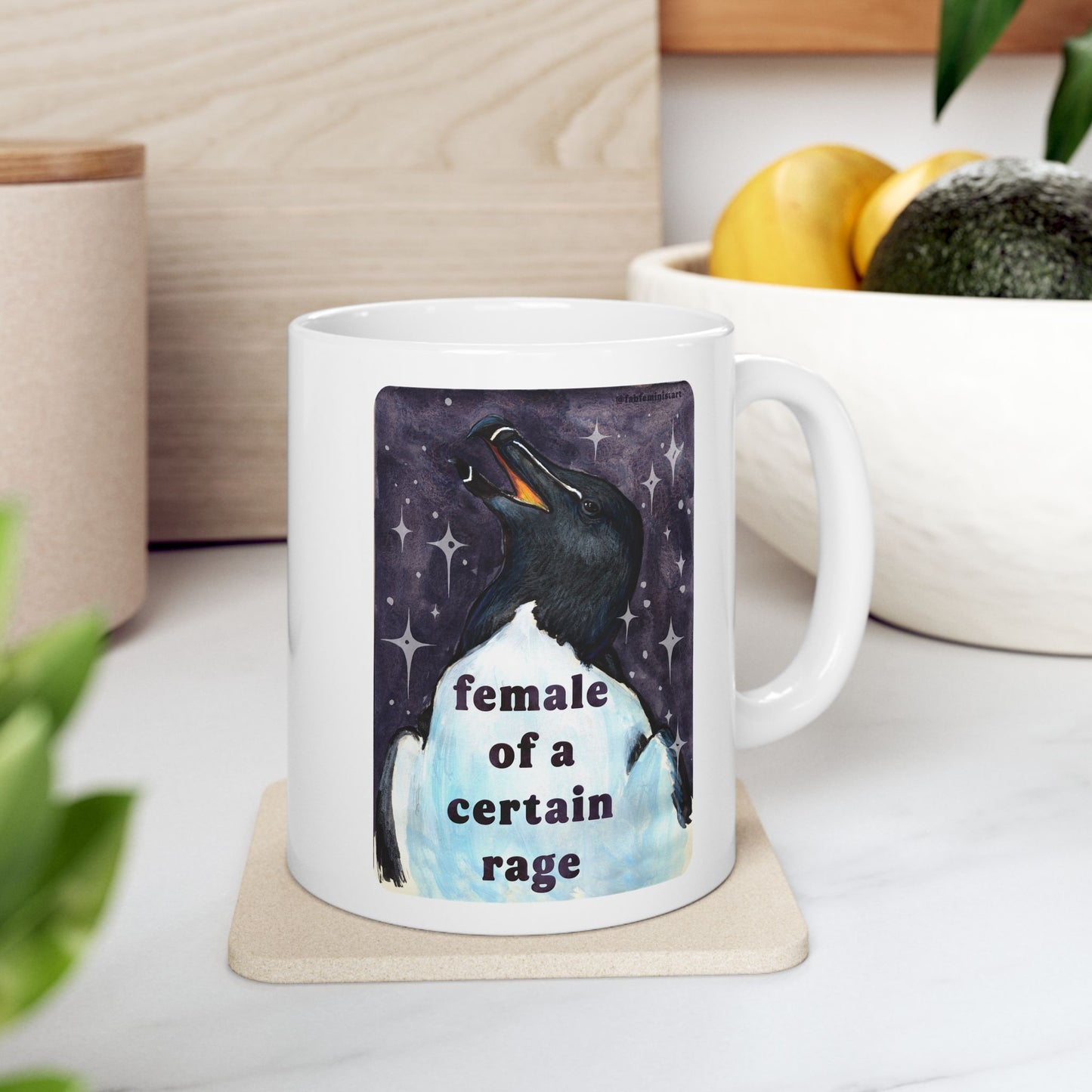 female of a certain rage: feminist mug