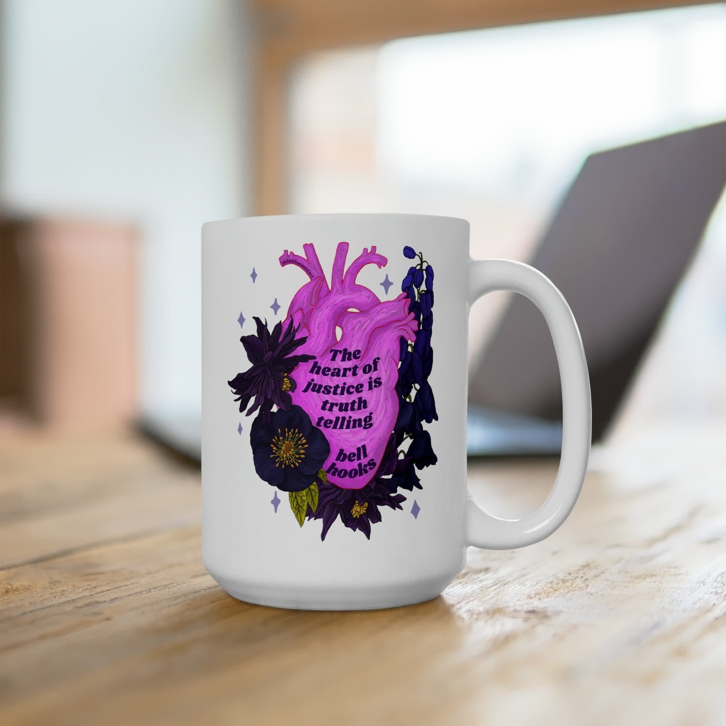 The Heart Of Justice Is Truth Telling, bell hooks: Feminist Mug