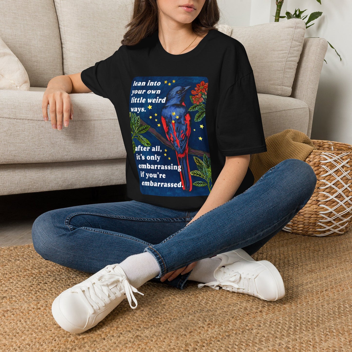Lean Into Your Own Little Weird Ways: feminist shirt