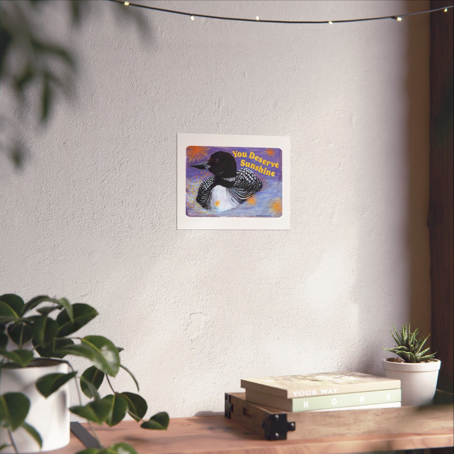You Deserve Sunshine: feminist art print