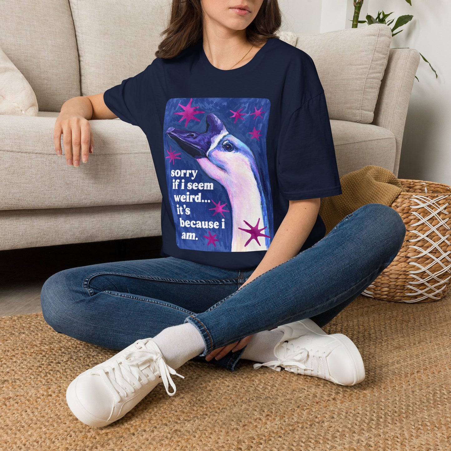 sorry if i seem weird... it's because i am: feminist shirt