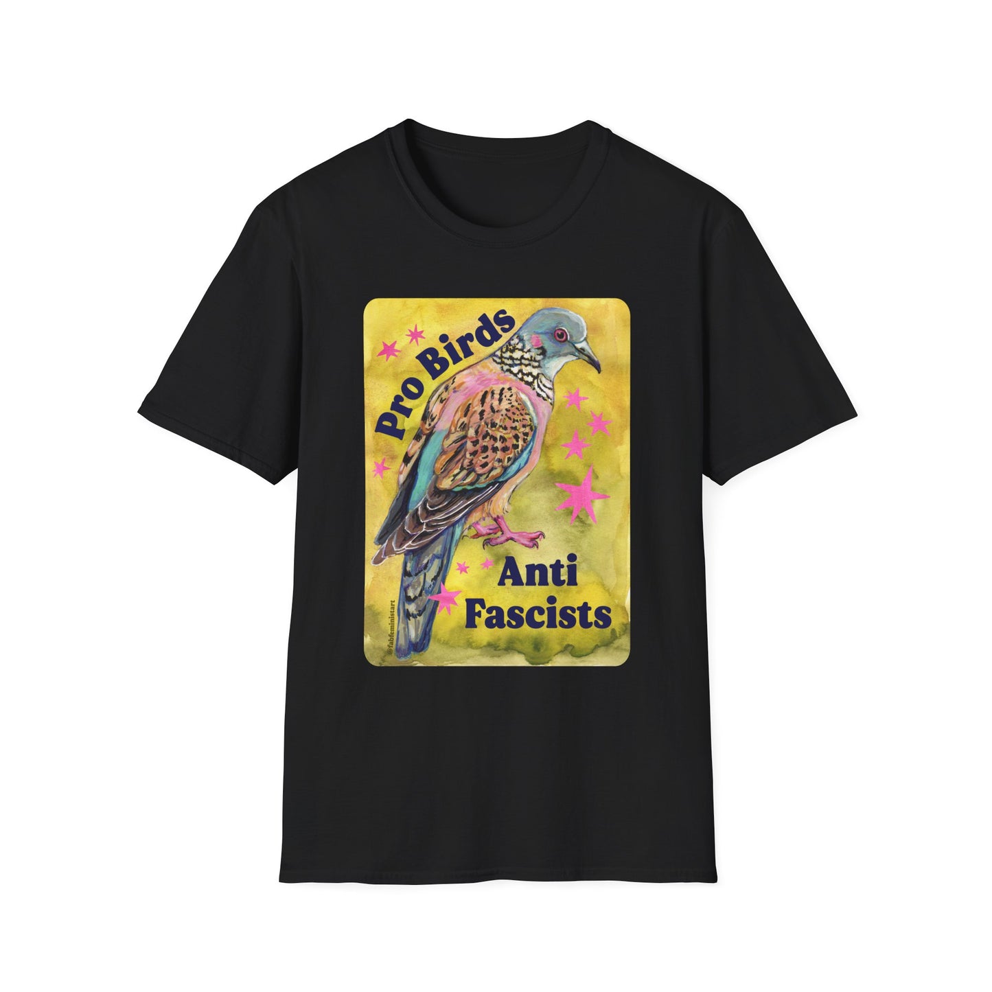 Pro Birds Anti-Fascists : Feminist Shirt