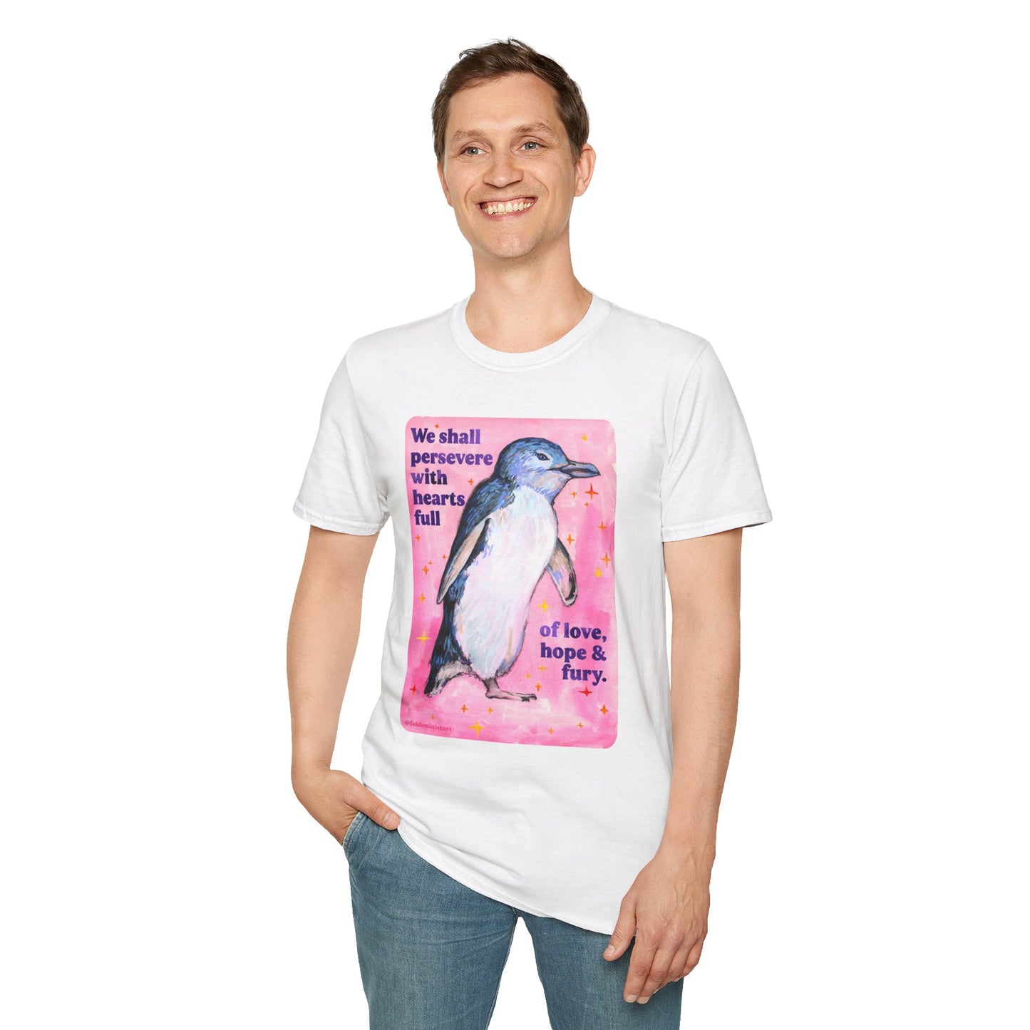 We shall persevere with hearts full of love, hope & fury: feminist shirt