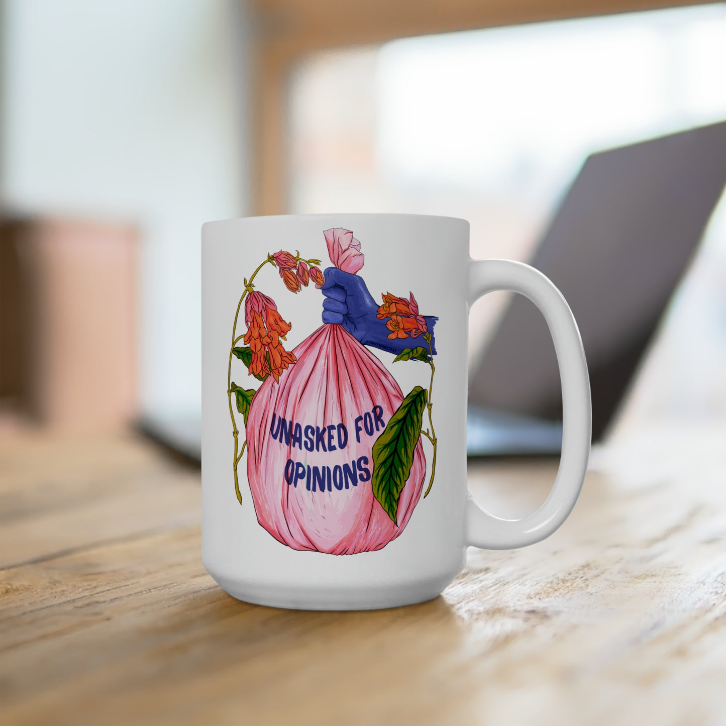 Unasked For Opinions In The Trash: Feminist Mug