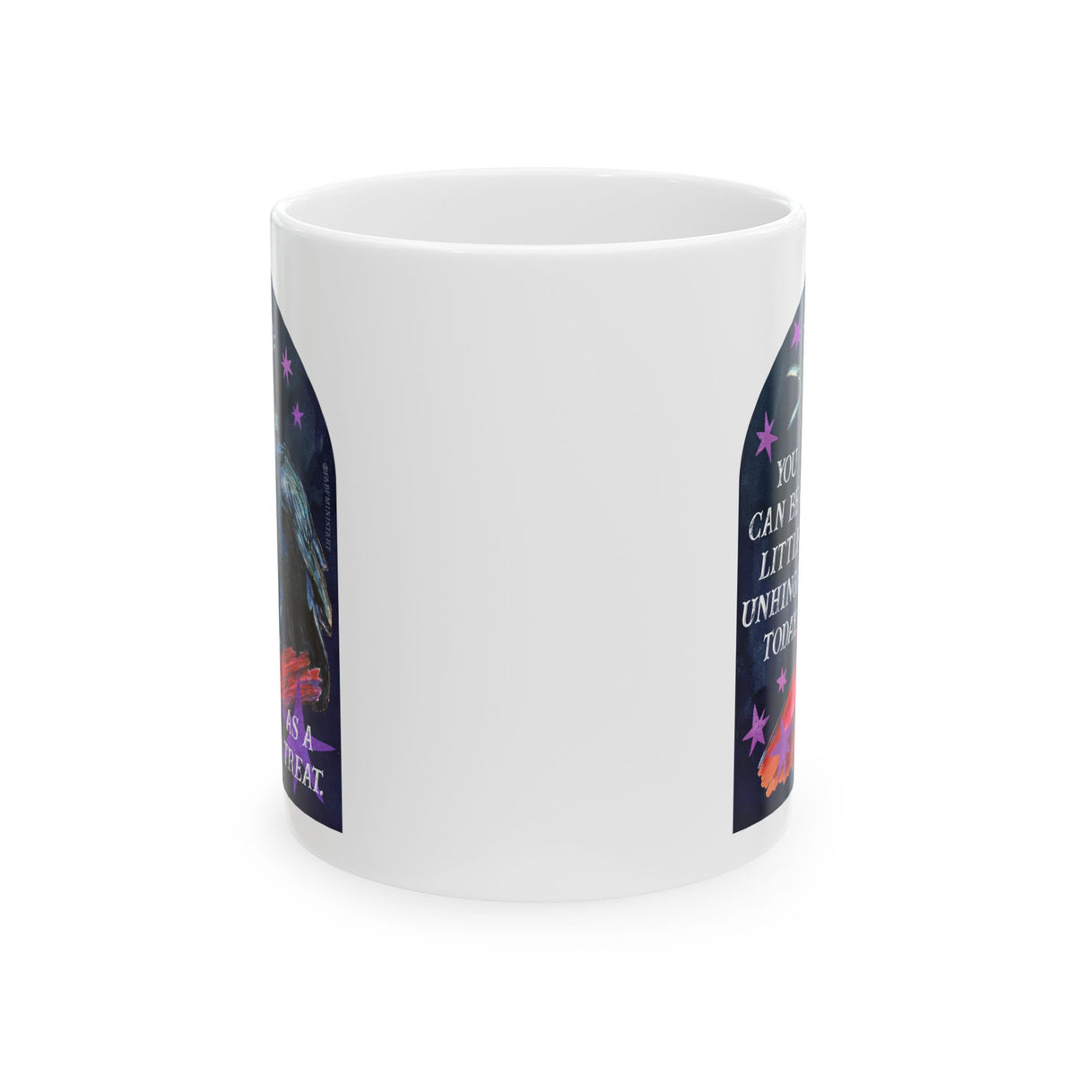 me to me: you can be a little unhinged today. as a treat: feminist mug