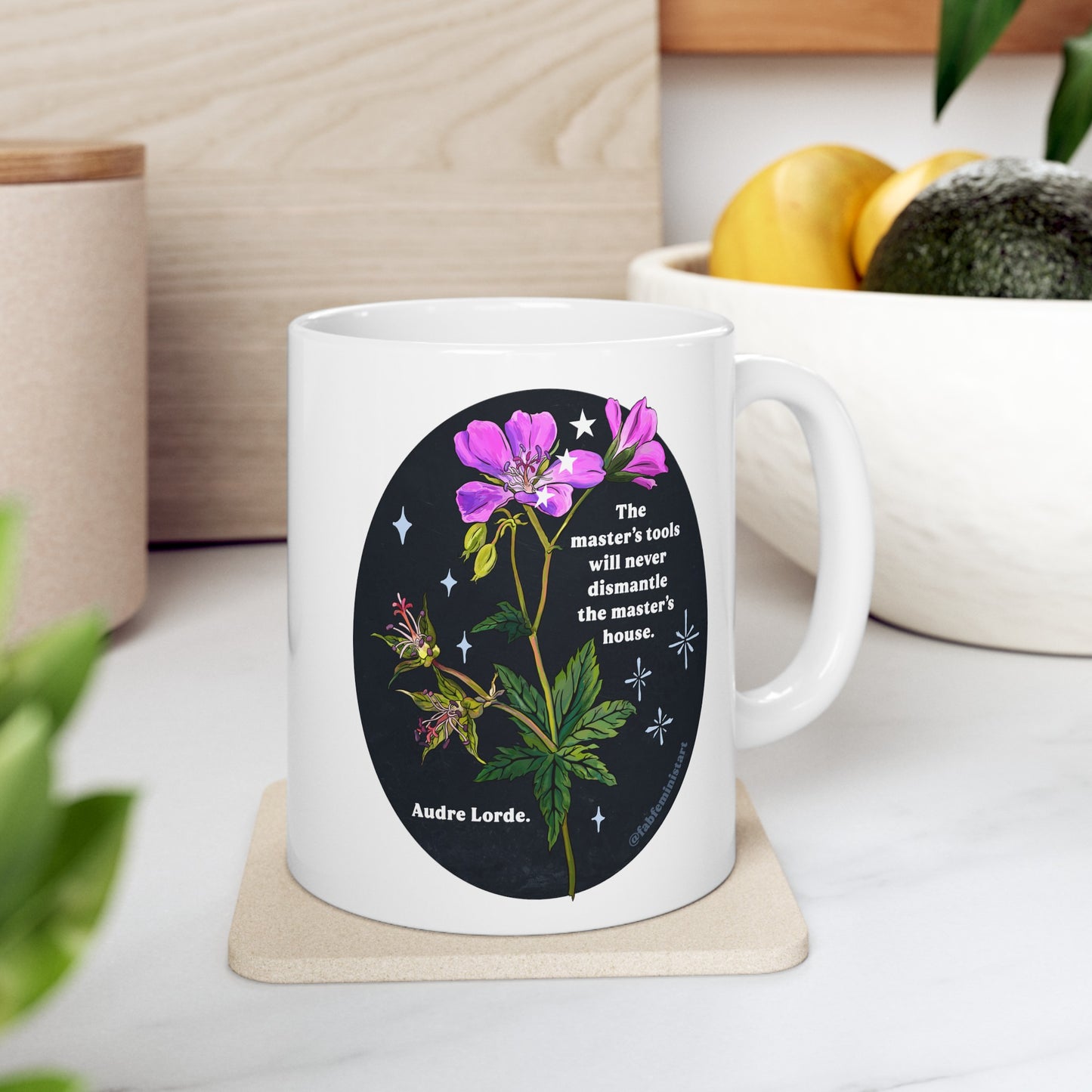 The master's tools will never dismantle the master's house, Audre Lorde: Feminist Mug