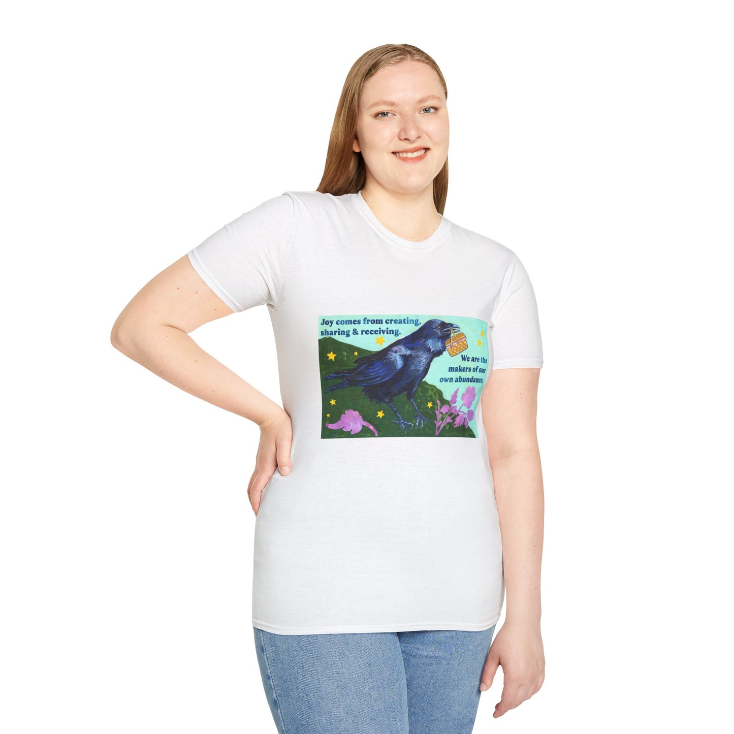 Joy comes from creating, sharing & receiving: feminist shirt