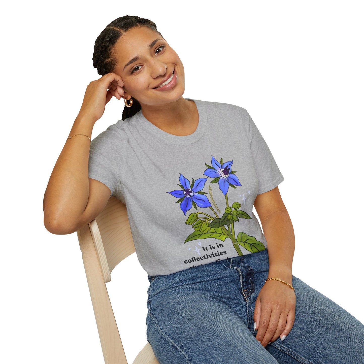 It is in collectivities that we find reservoirs of hope and optimism, Angela Davis: Feminist Shirt