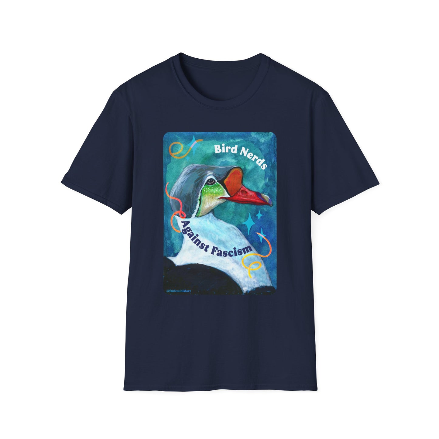 Bird Nerds Against Fascism: Feminist Shirt