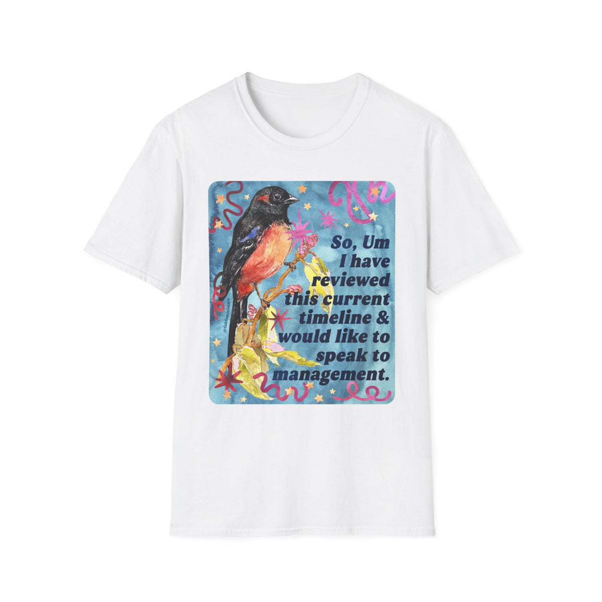 So Um I have reviewed this current timeline & would like to speak to management: feminist shirt