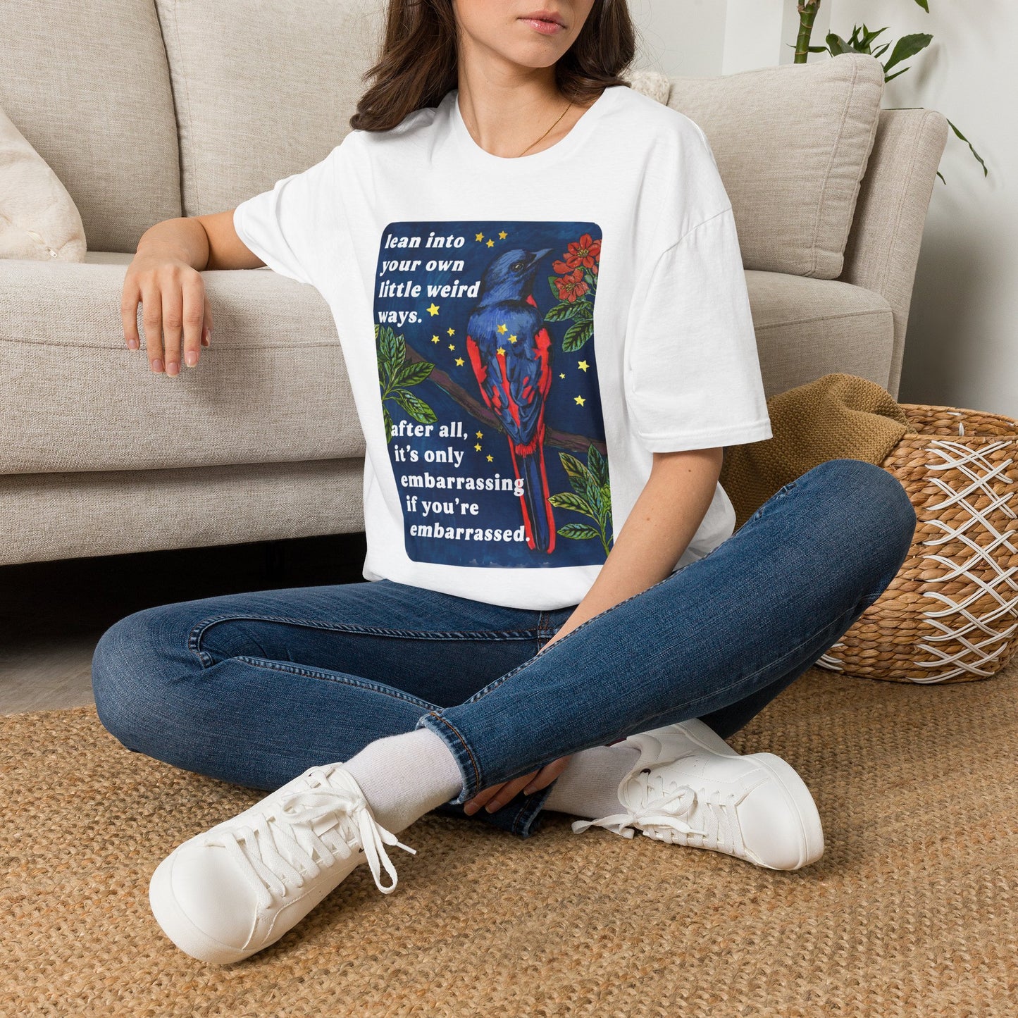 Lean Into Your Own Little Weird Ways: feminist shirt