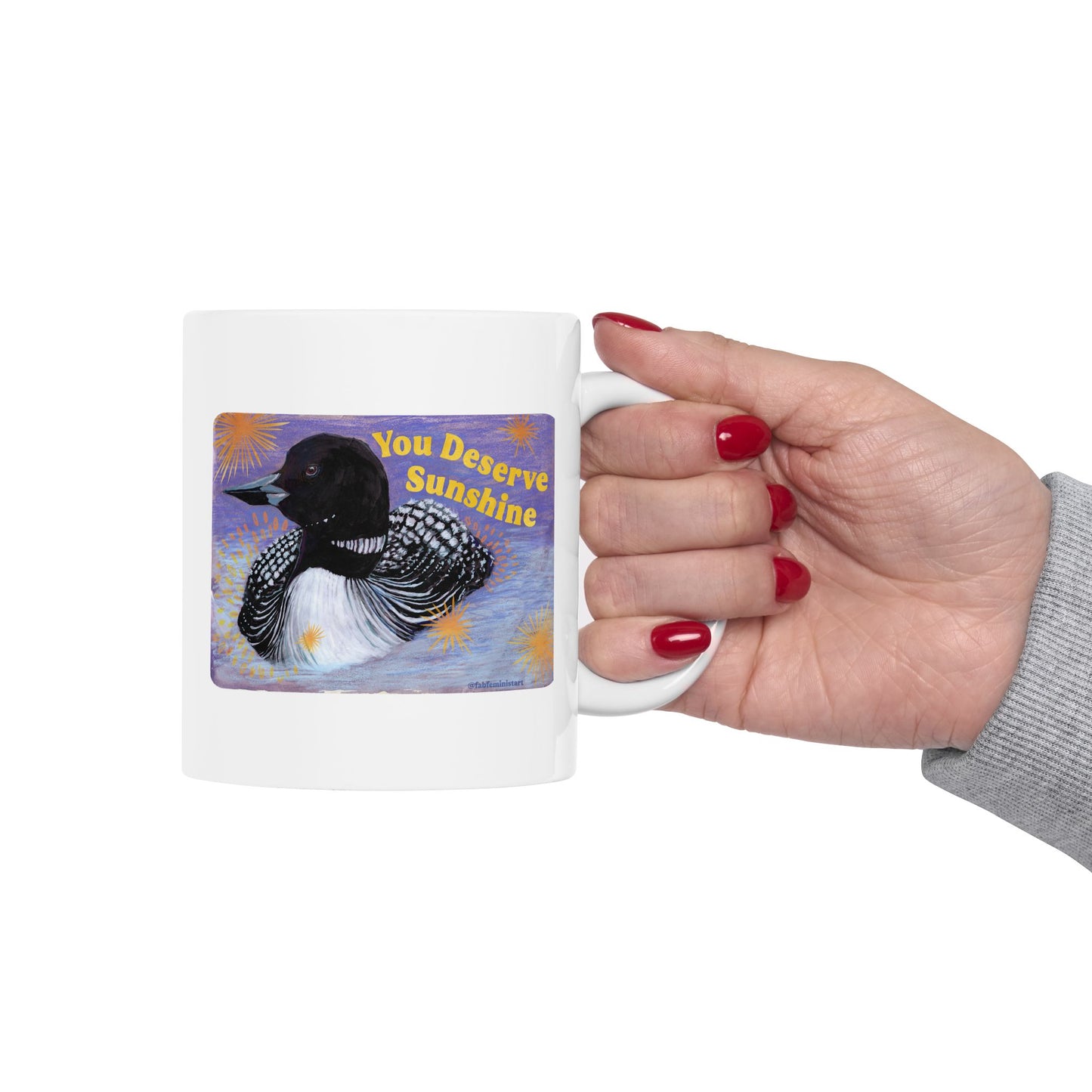 You Deserve Sunshine: Feminist Mug