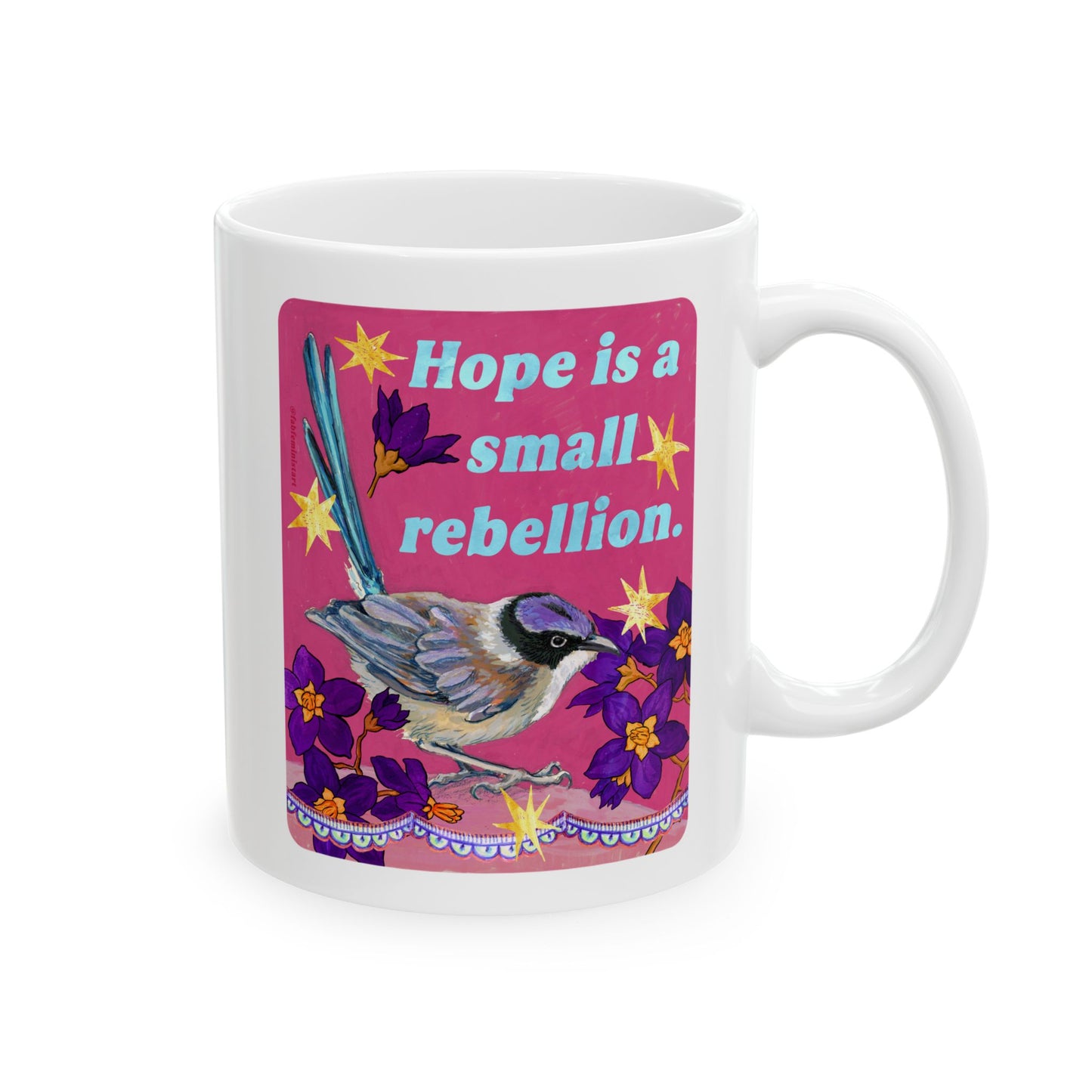 Hope is a small rebellion: feminist mug