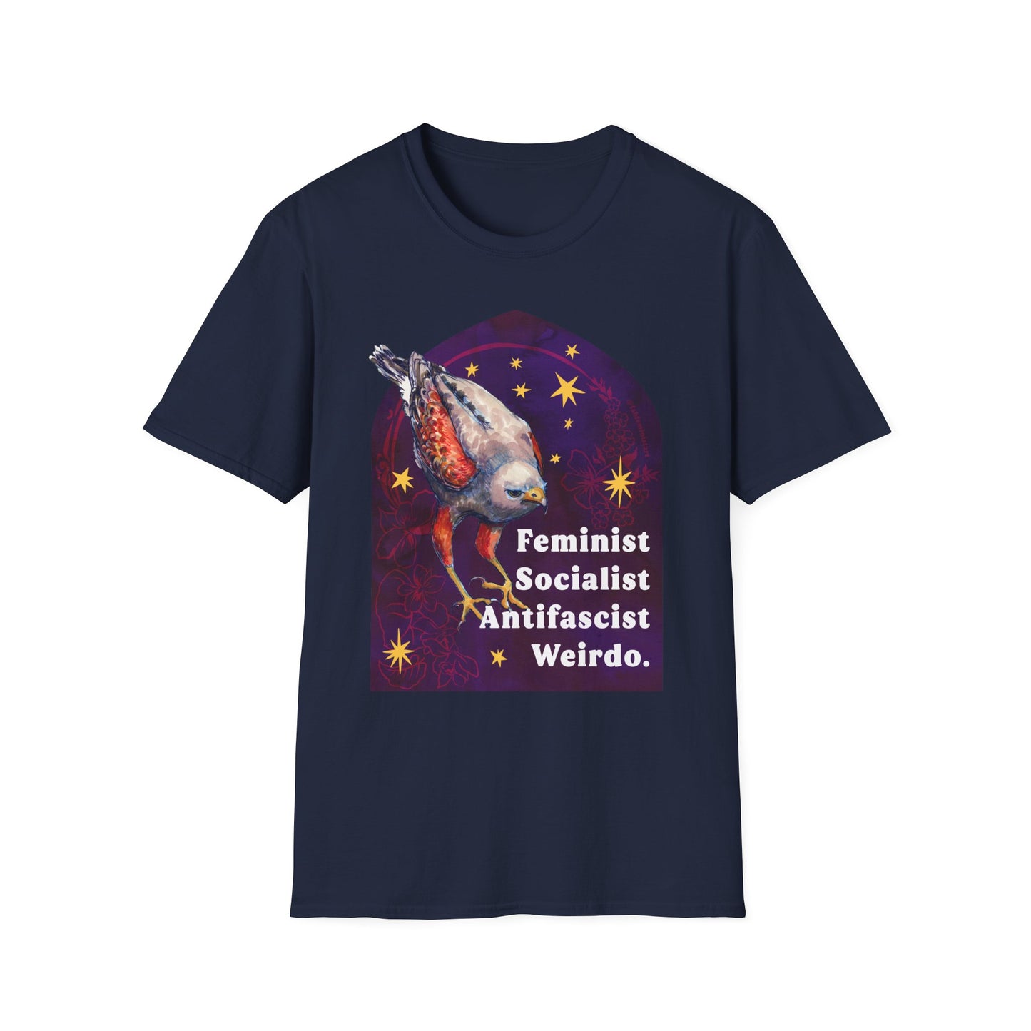 Feminist Socialist Antifascist Weirdo: feminist shirt