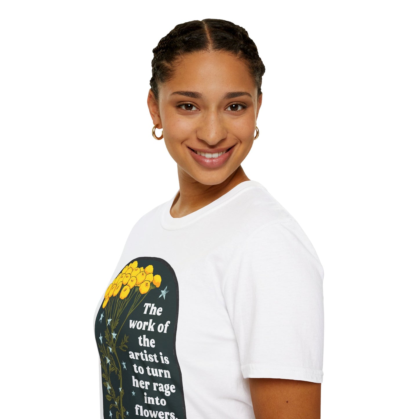 The work of the artist is to turn her rage into flowers, Audre Lorde: feminist shirt