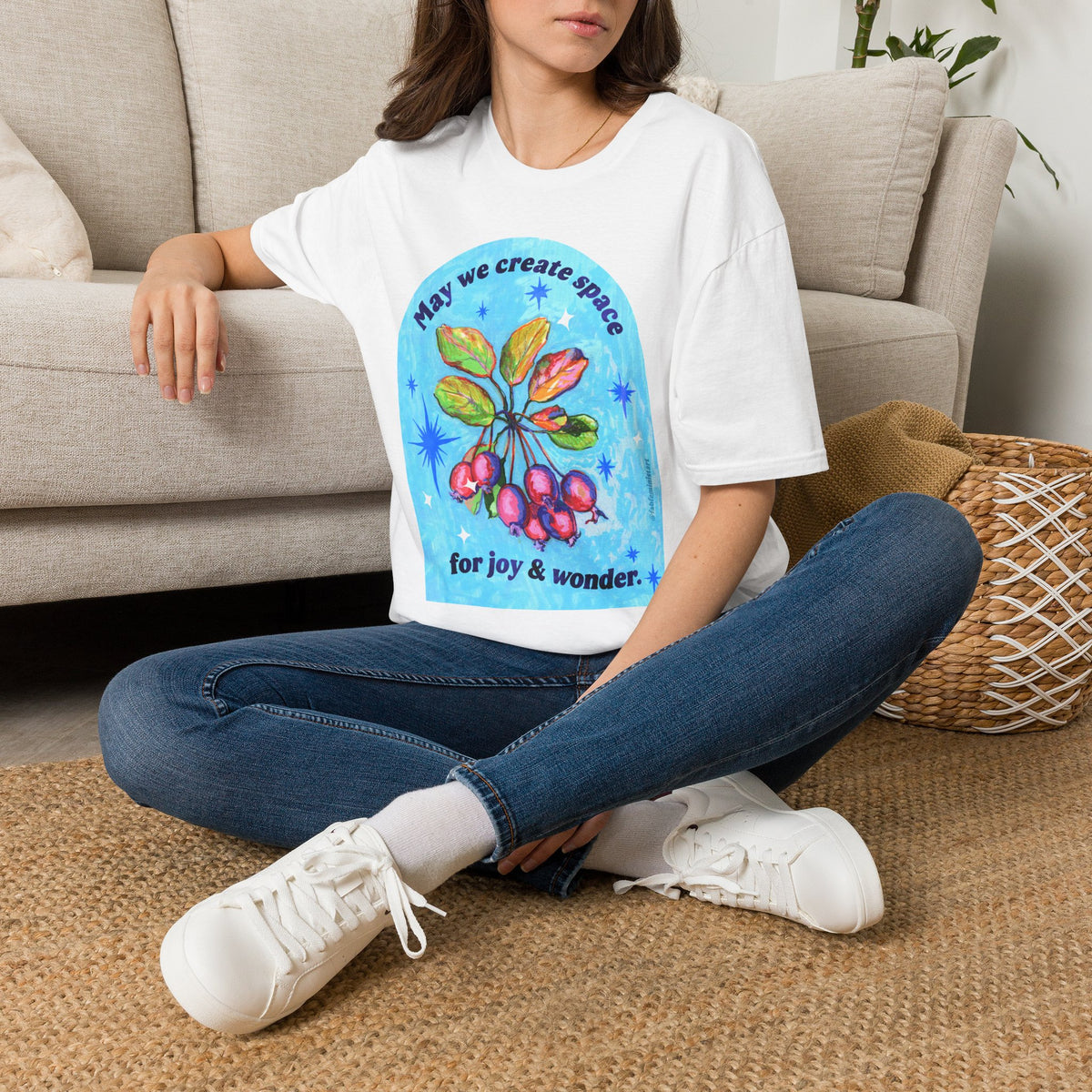 May we create space for joy and wonder: feminist shirt