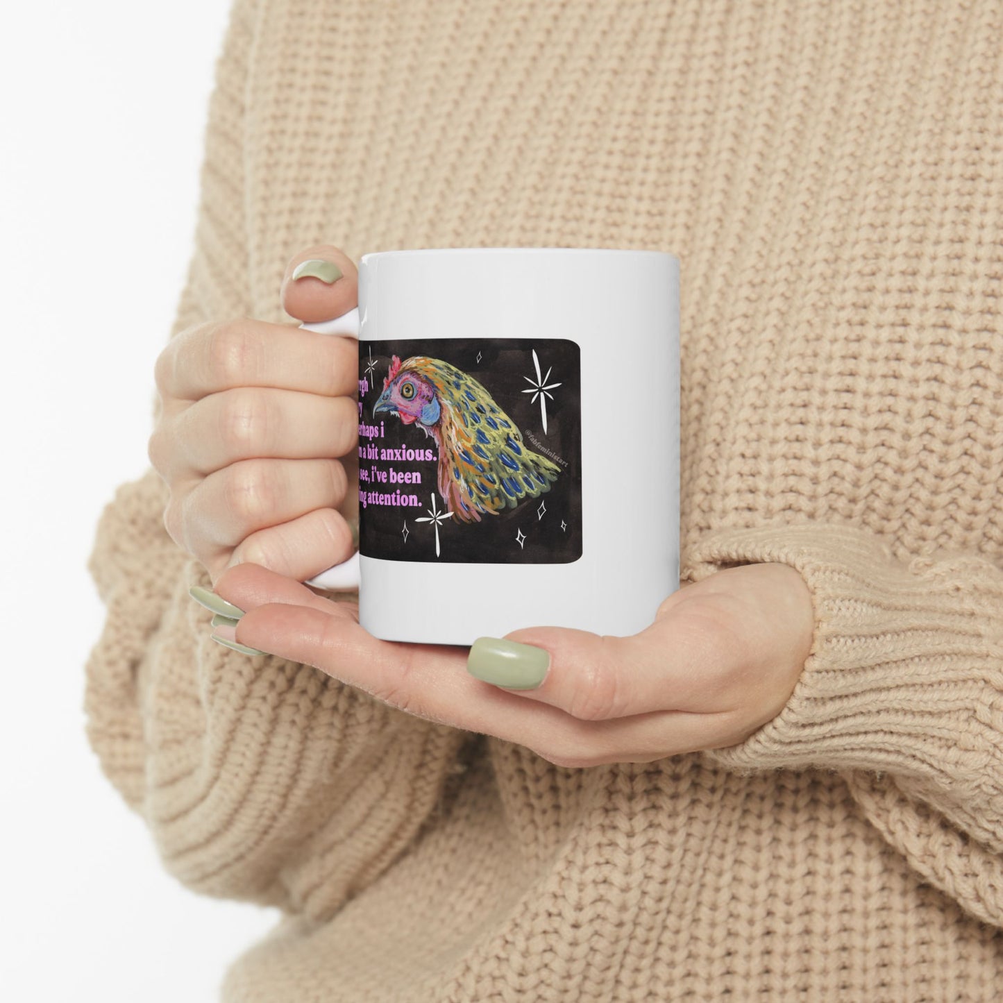 errrgh sorry if perhaps i seem a bit anxious. you see, i've been paying attention: feminist mug