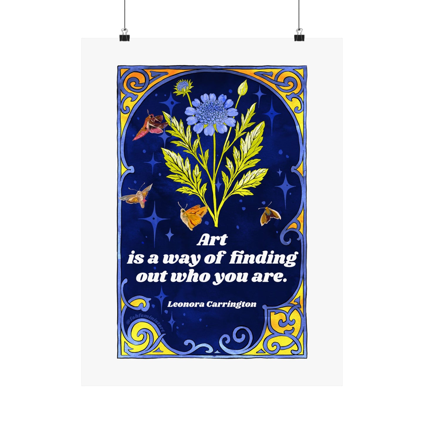 Art is a way of finding out who you are, Leonora Carrington: feminist art print
