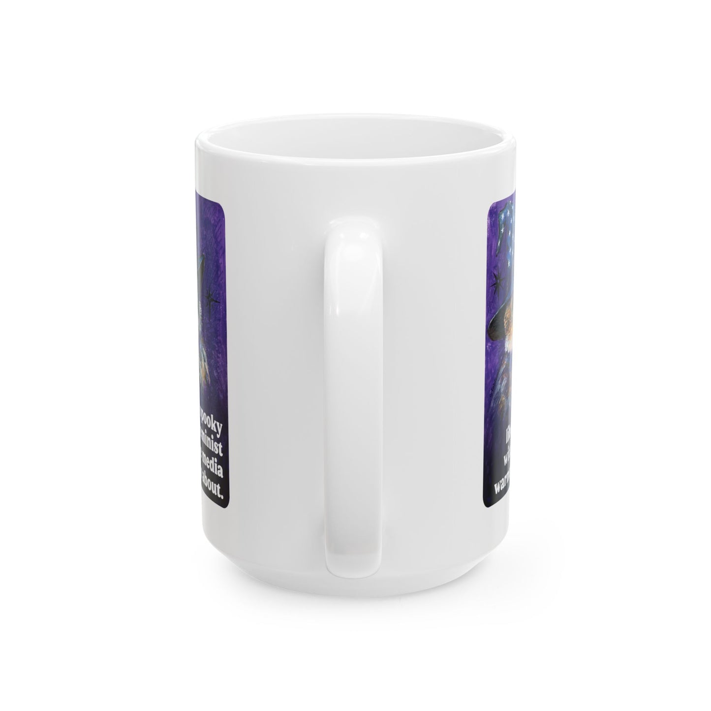 The spooky liberal feminist witch the media warned you about: feminist mug