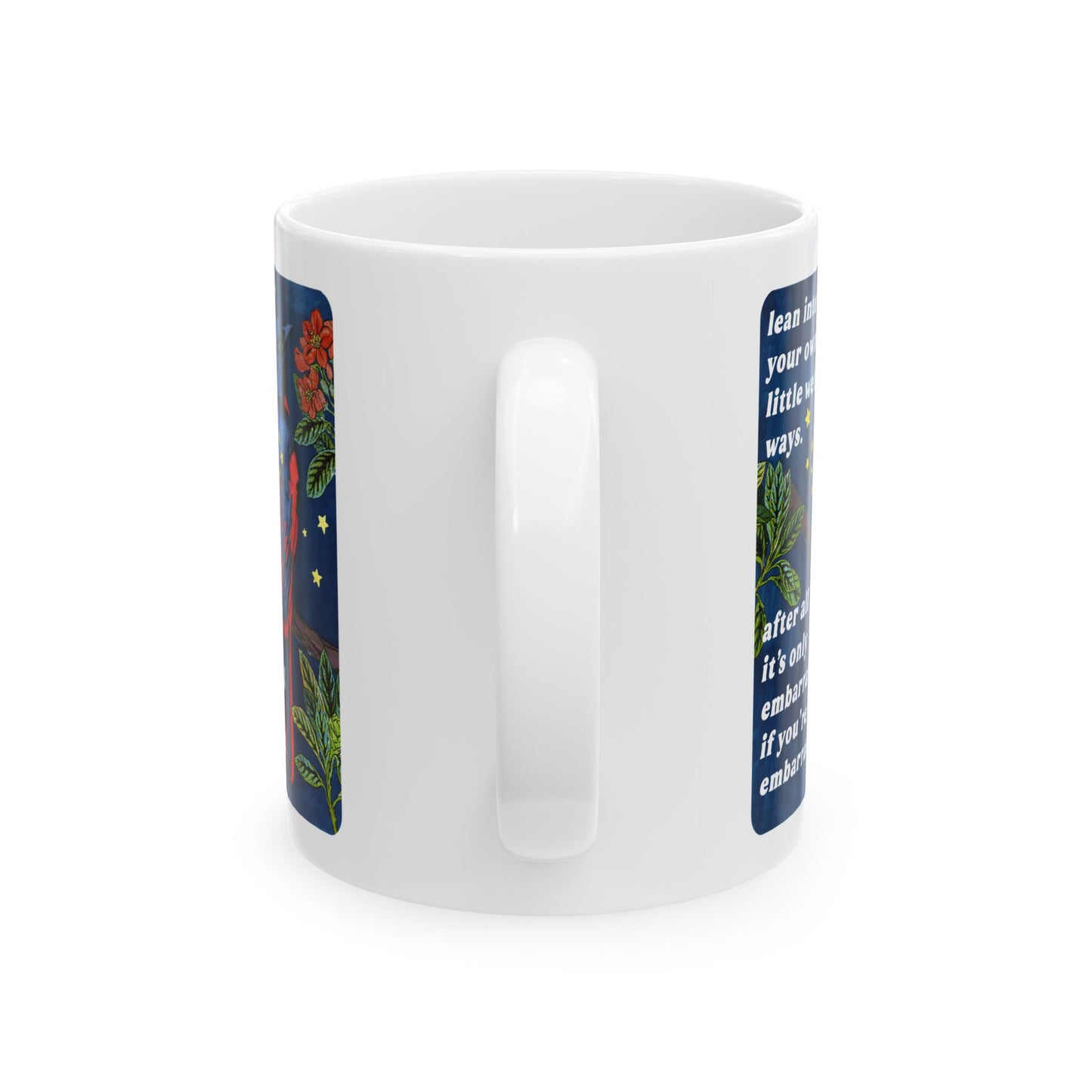 lean into your own little weird ways: feminist mug