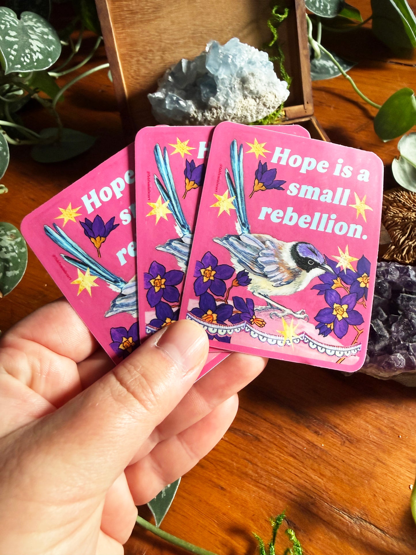 Hope Is A Small Rebellion: Feminist Sticker