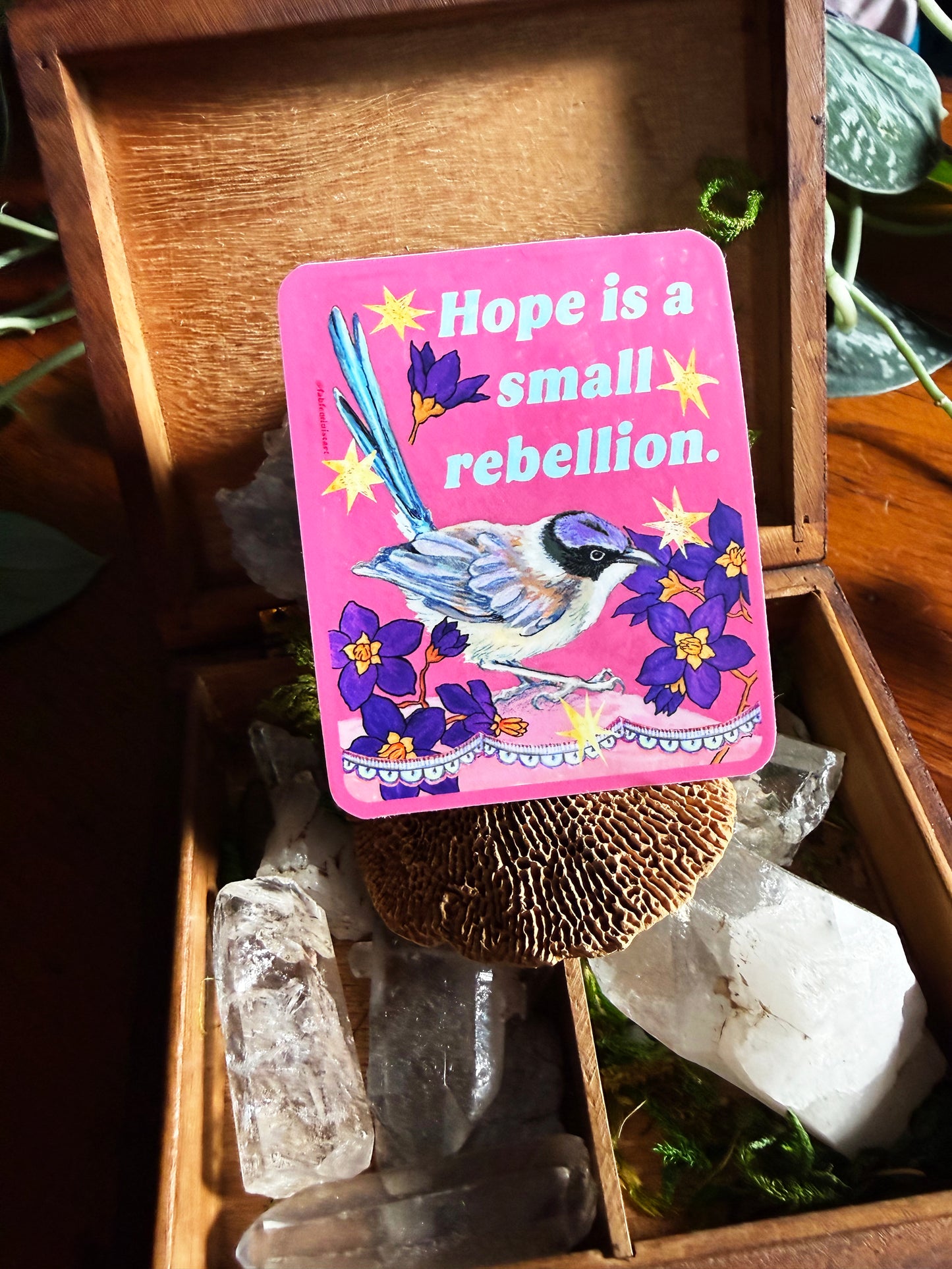 Hope Is A Small Rebellion: Feminist Sticker