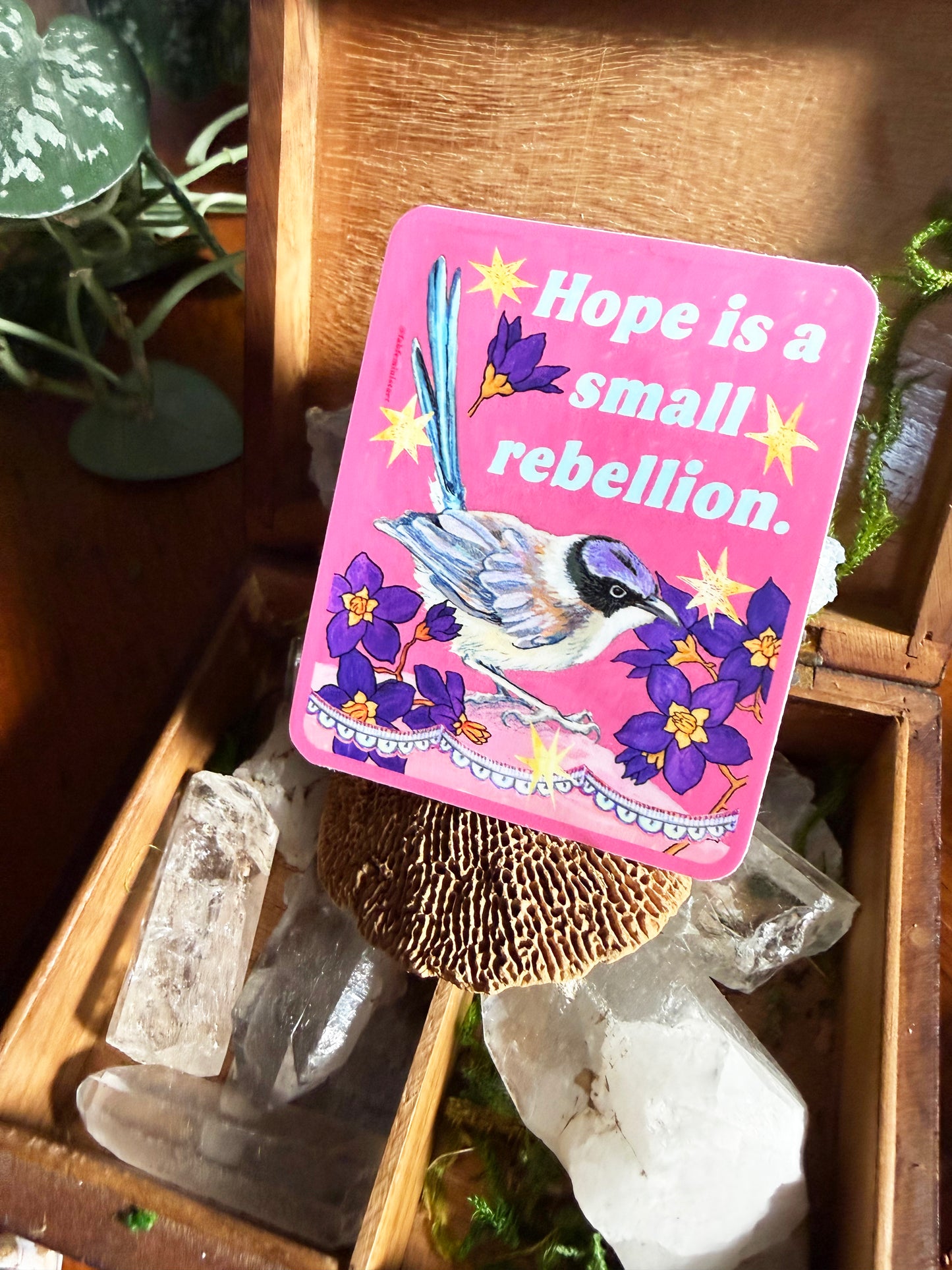 Hope Is A Small Rebellion: Feminist Sticker