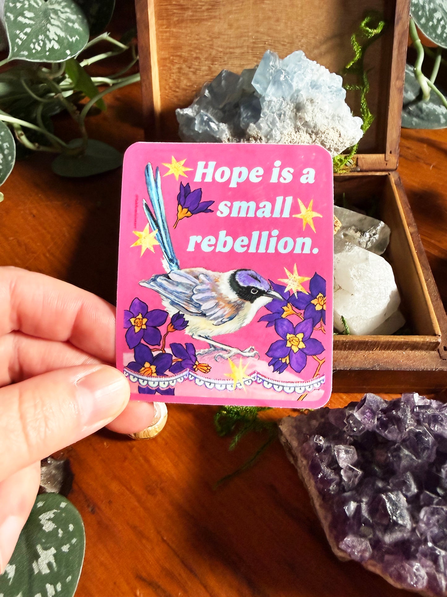 Hope Is A Small Rebellion: Feminist Sticker
