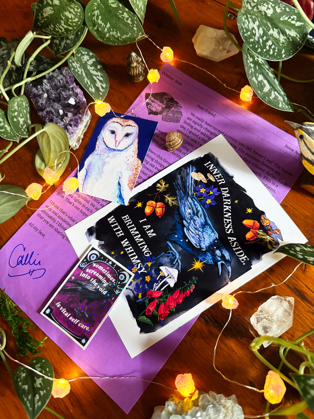 Emotional Birds Mail Club: October Edition