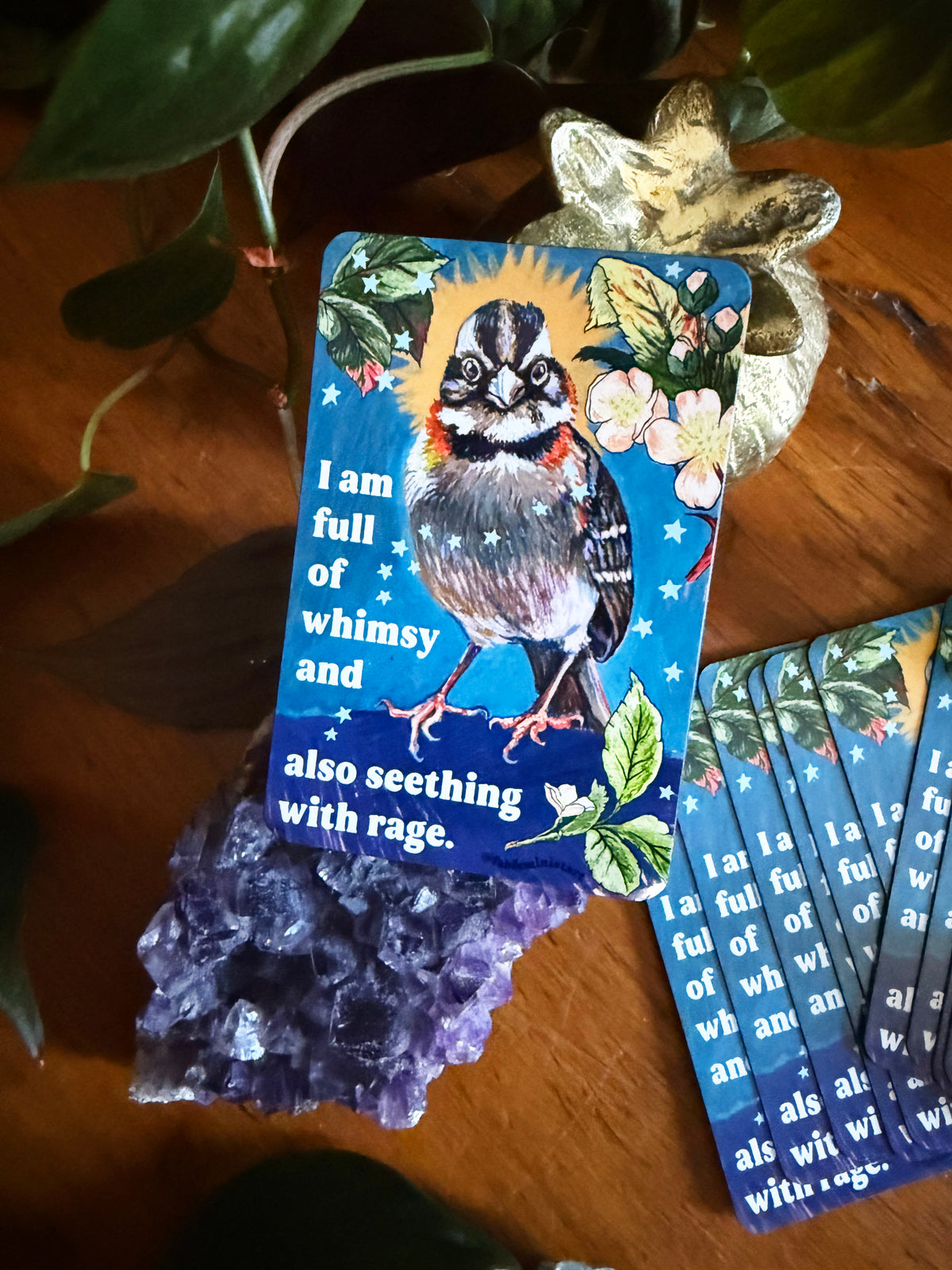 I am full of whimsy and rage: feminist magnet