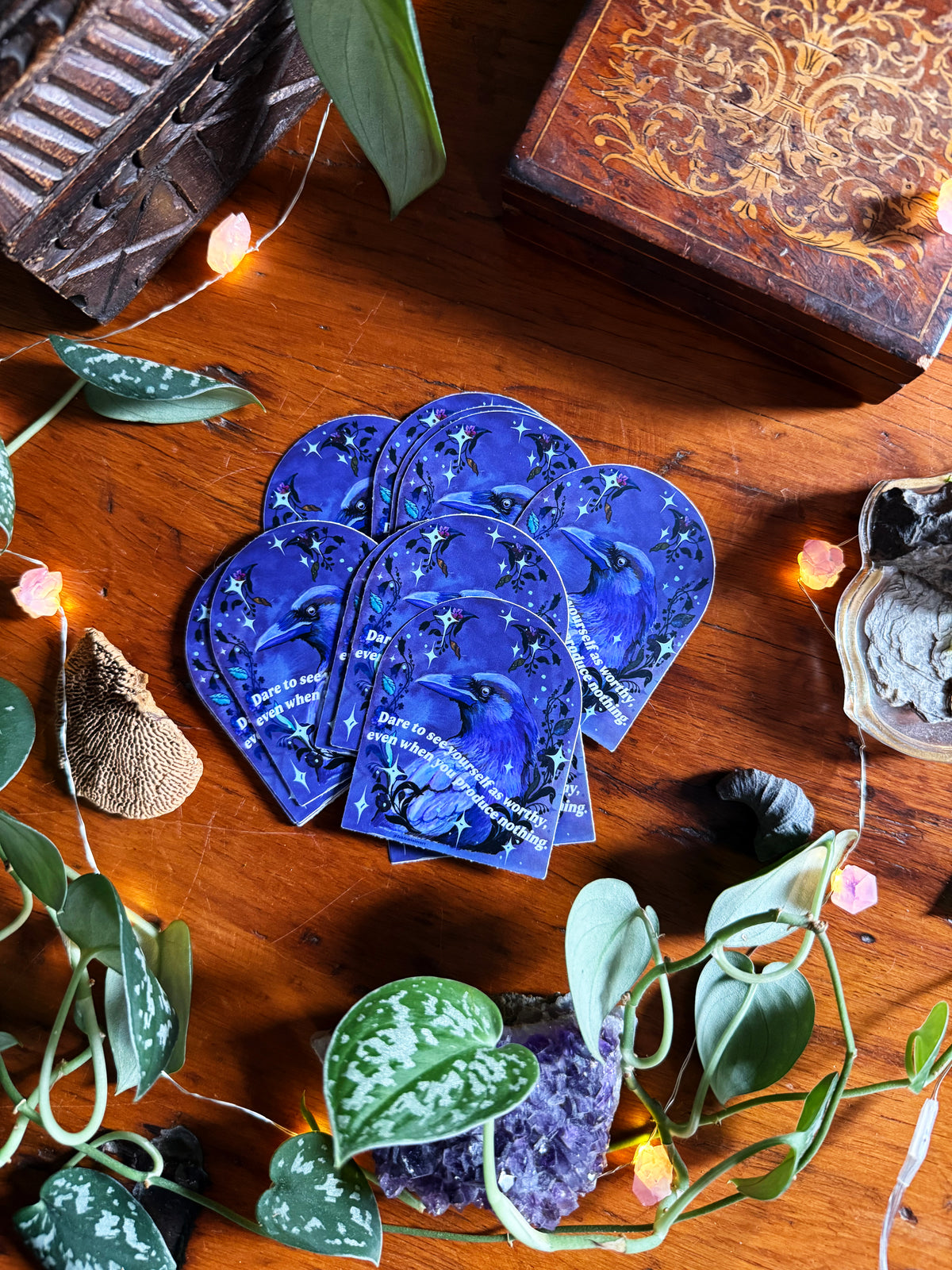 Dare To See Yourself As Worthy Even When You Produce Nothing: Raven Sticker