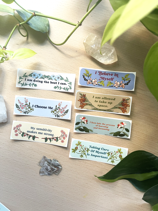 Taking Care Of Myself Is Important: Affirmation Sticker Pack