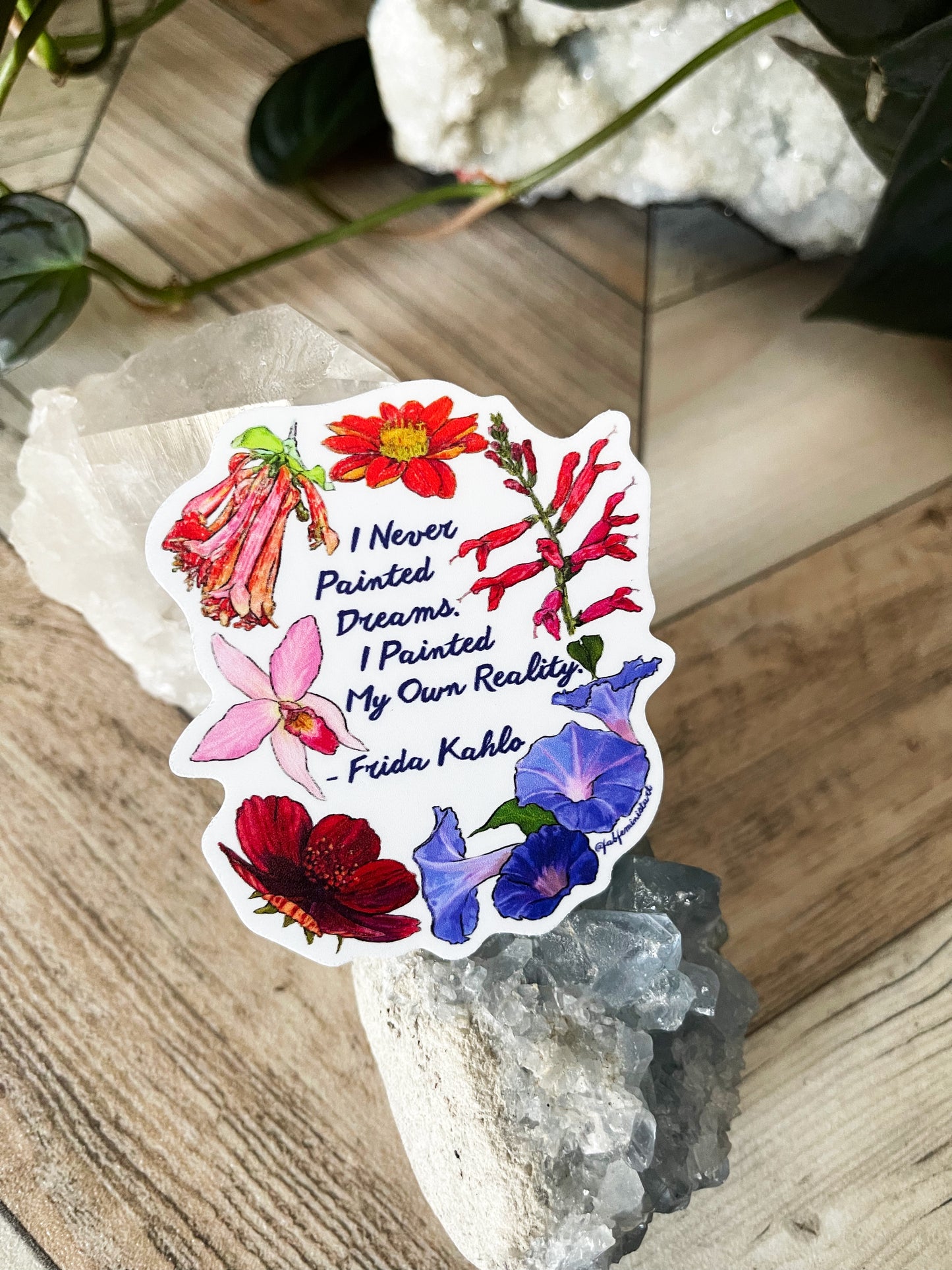I never painted dreams I painted my own reality, Frida Kahlo: Feminist Laptop Sticker