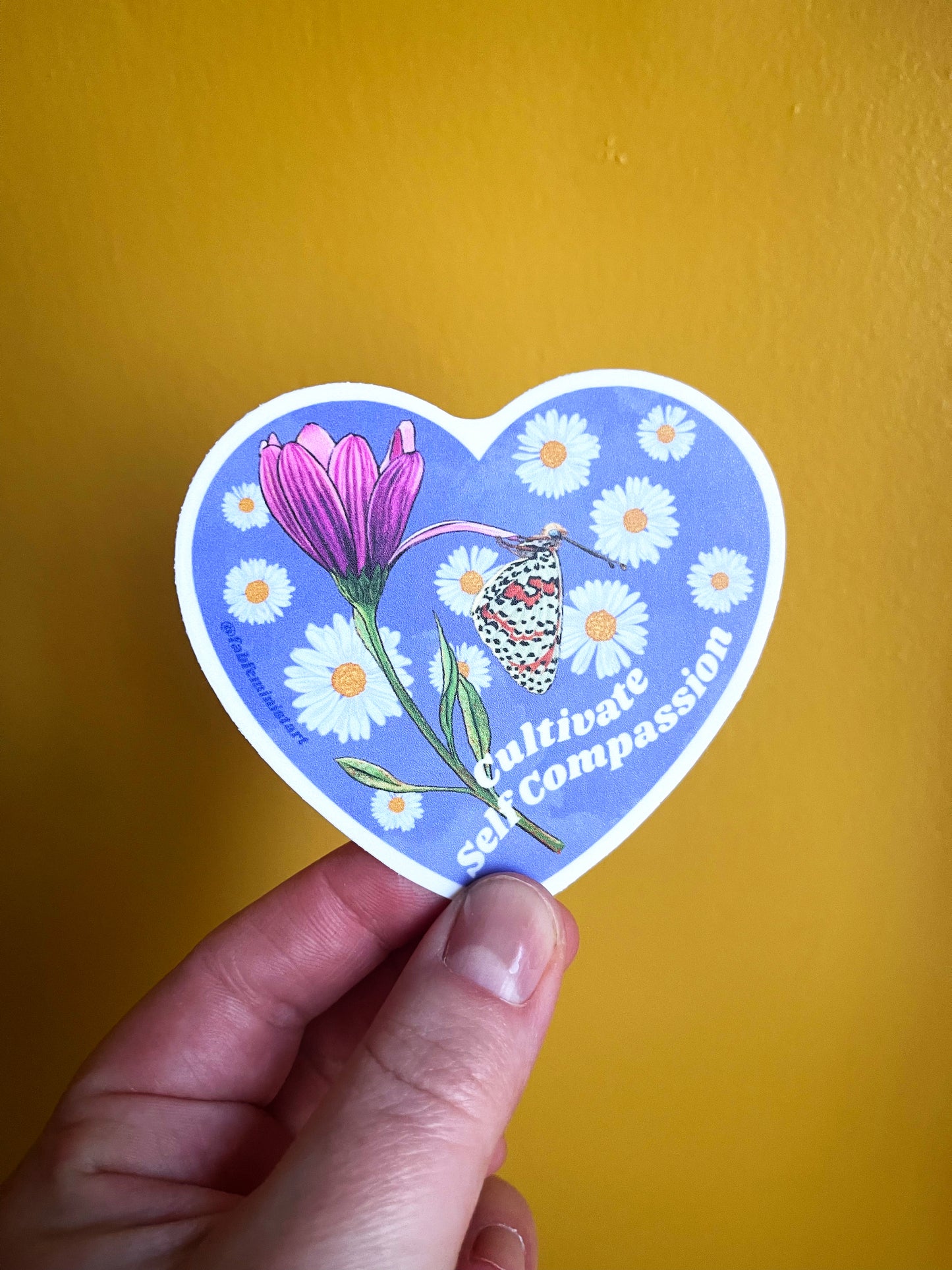 Cultivate Self Compassion: Feminist Sticker