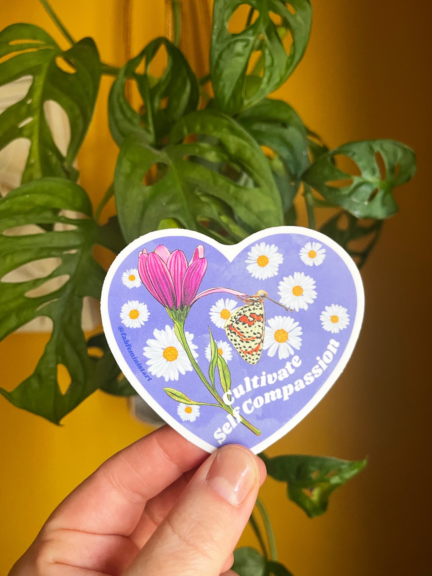 Cultivate Self Compassion: Feminist Sticker