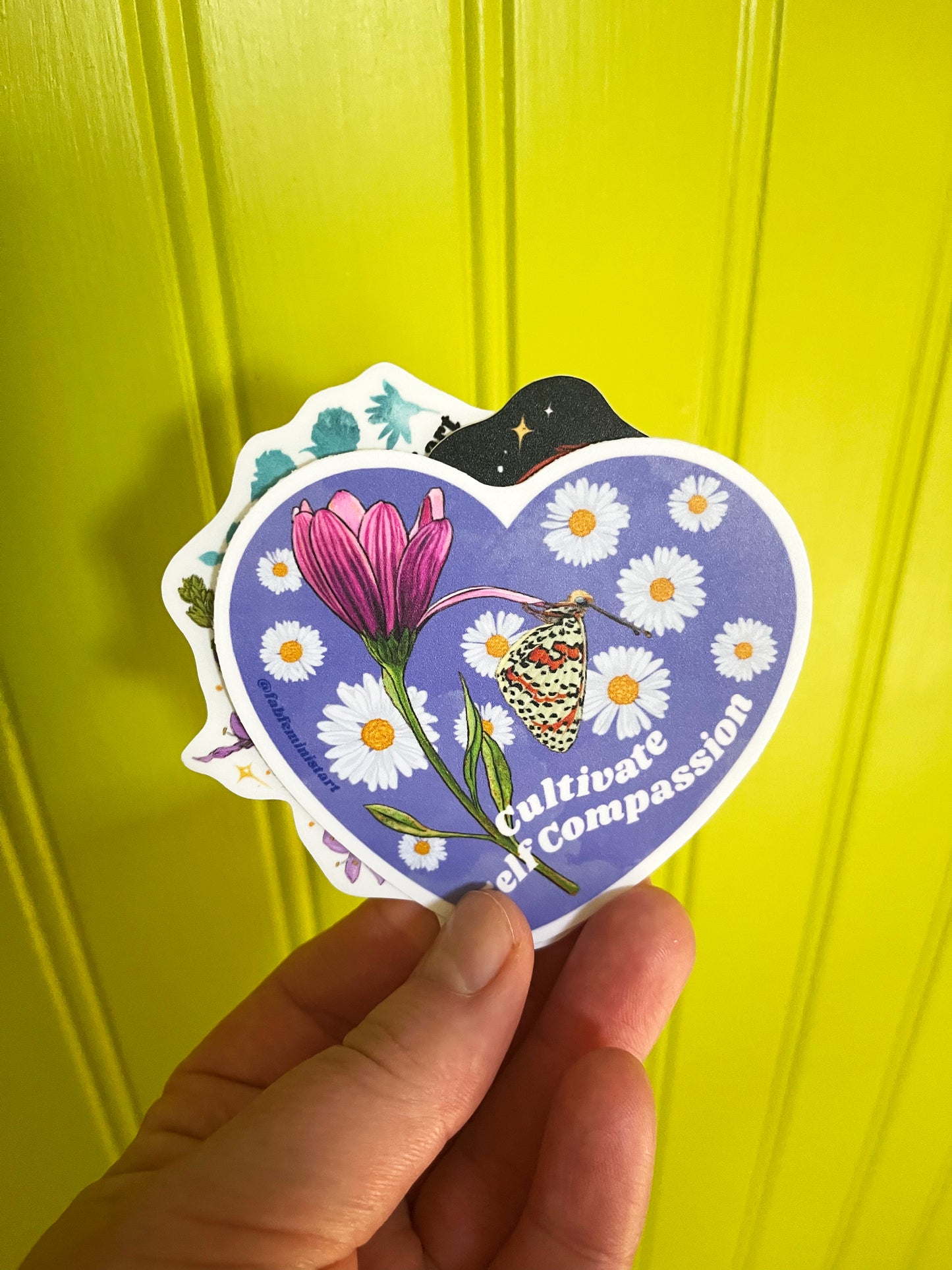 Cultivate Self Compassion: Feminist Sticker