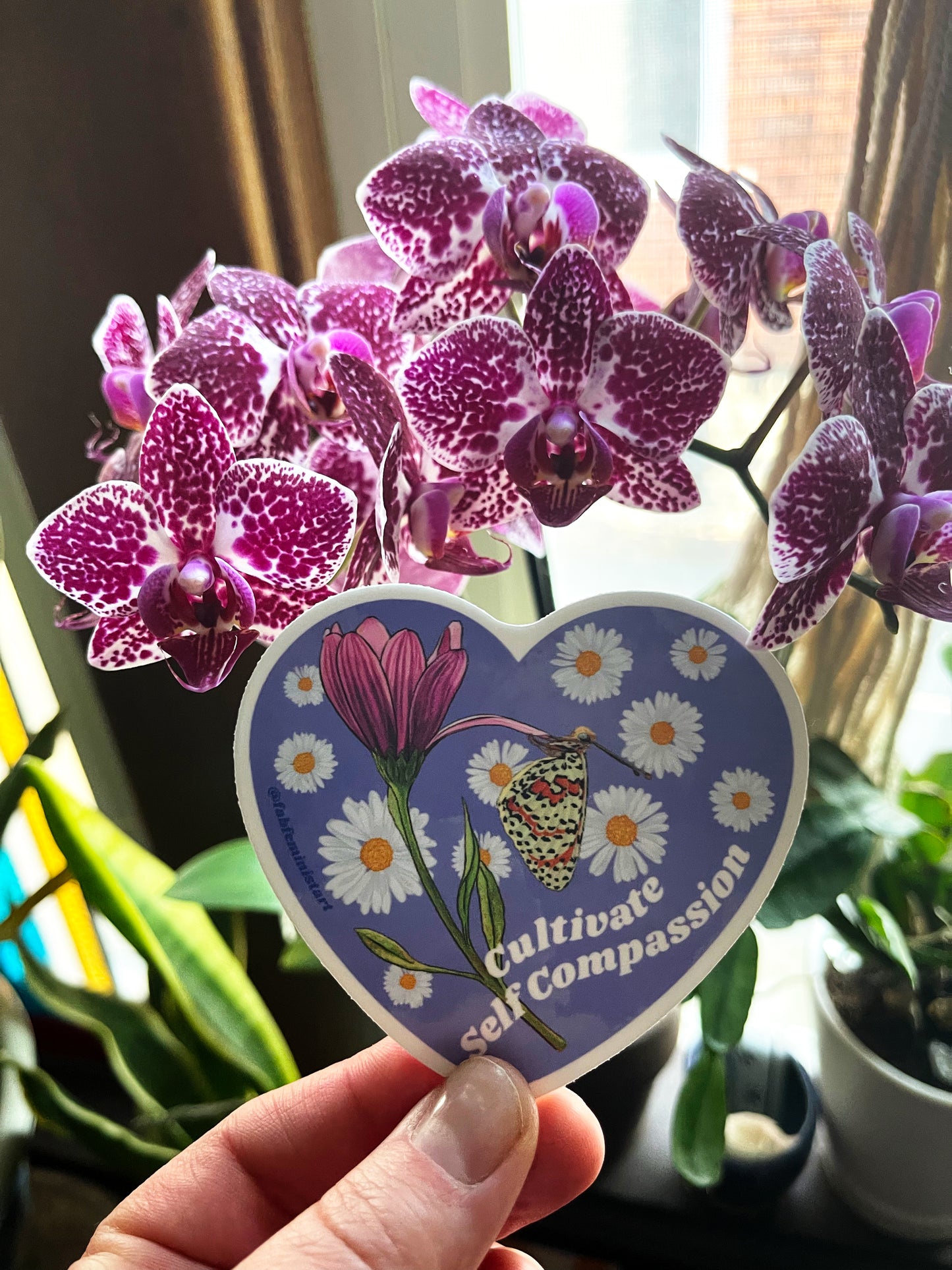 Cultivate Self Compassion: Feminist Sticker