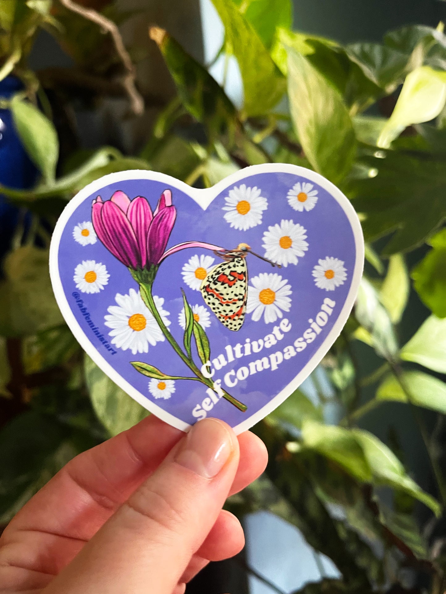 Cultivate Self Compassion: Feminist Sticker