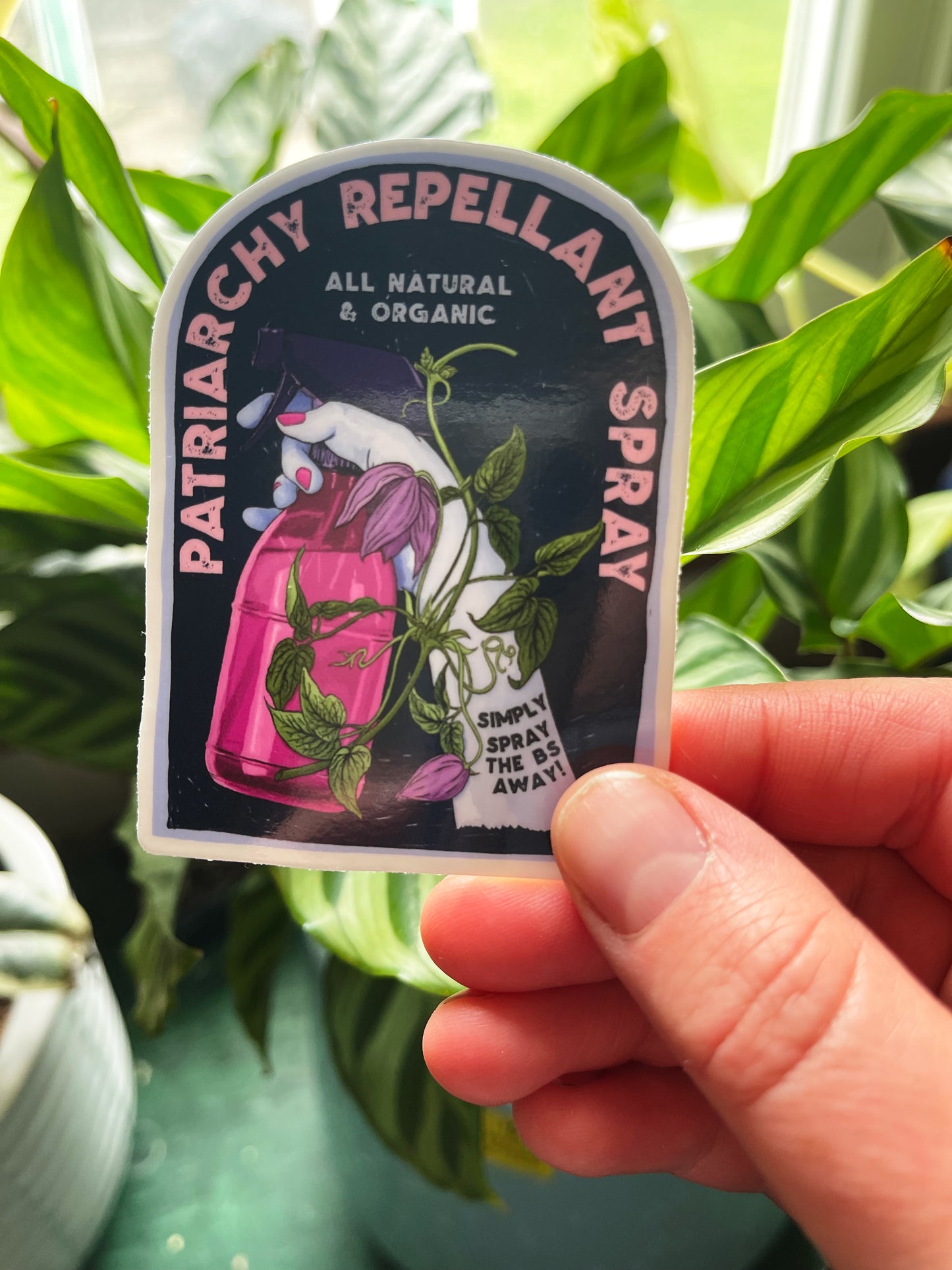 Patriarchy Repellant Spray: Feminist Sticker