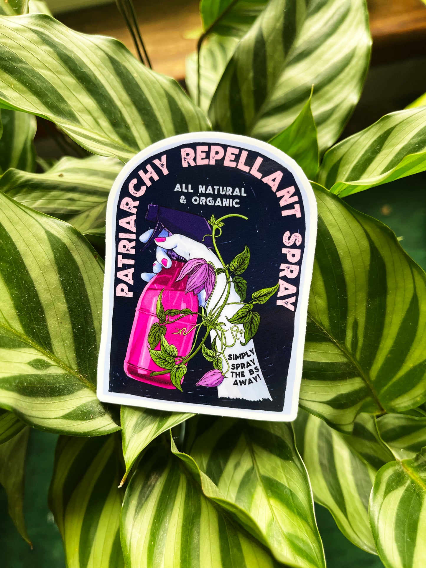 Patriarchy Repellant Spray: Feminist Sticker