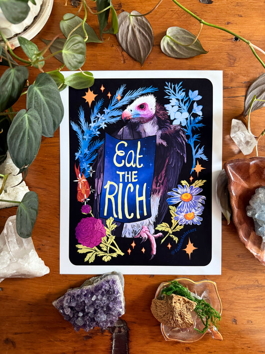 Eat The Rich: Feminist Art Print