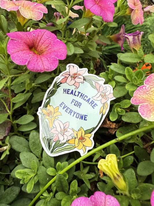 Healthcare For Everyone : Feminist Sticker