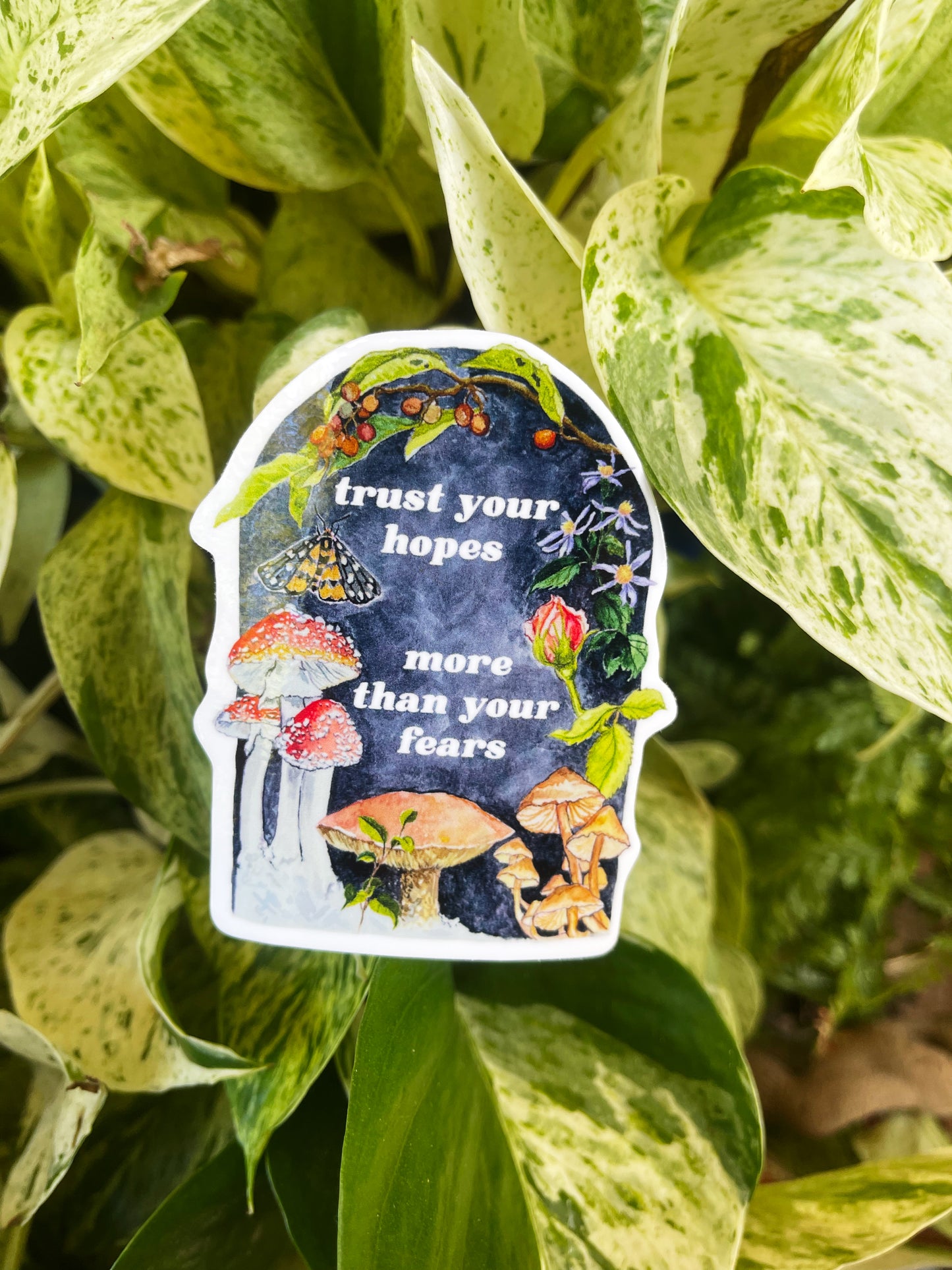 Trust Your Hopes More Than Your Fears: Feminist Sticker