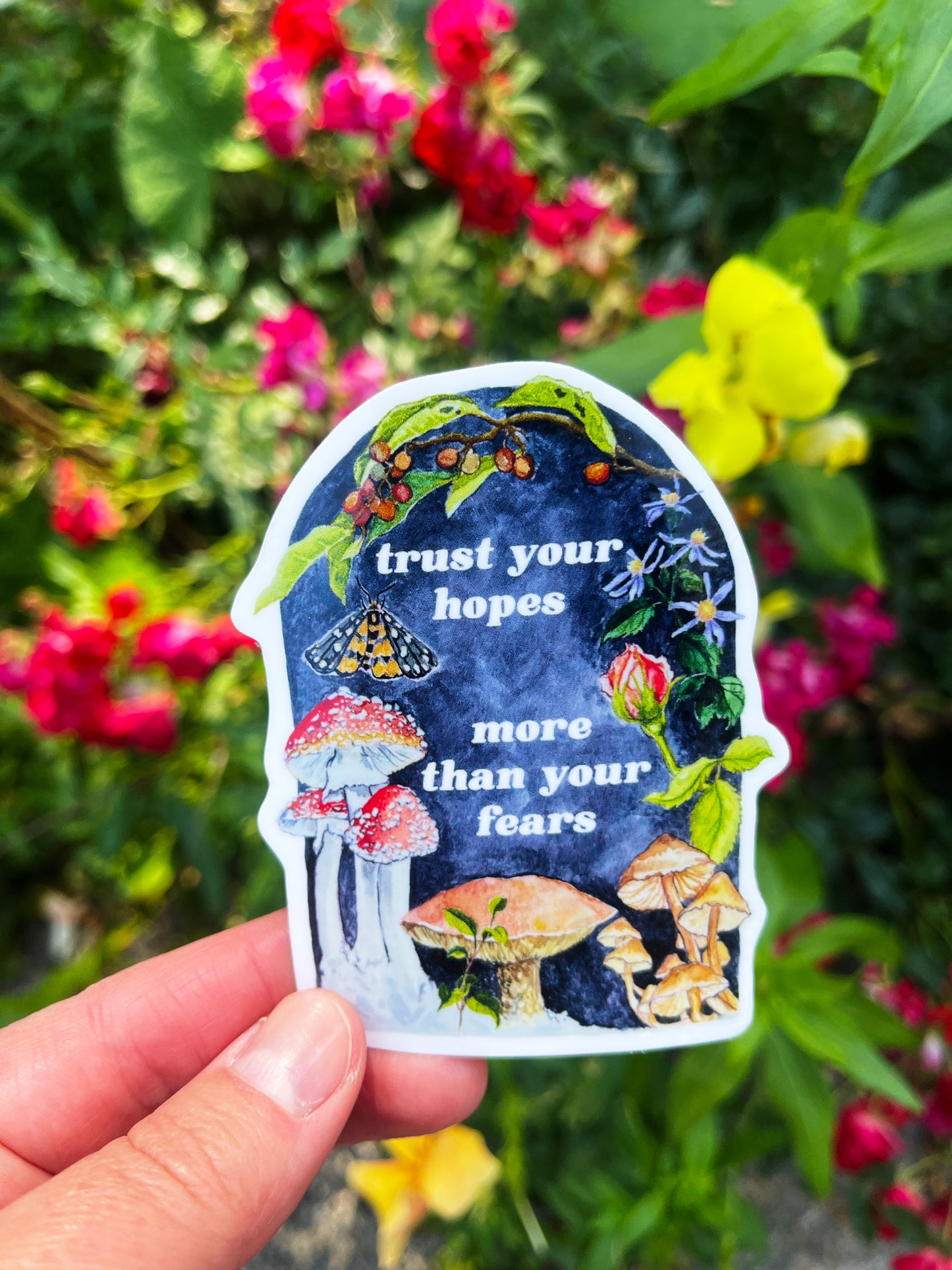 Trust Your Hopes More Than Your Fears: Feminist Sticker