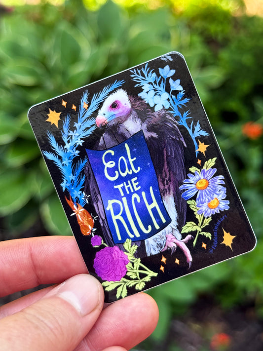 Eat The Rich: Feminist Sticker