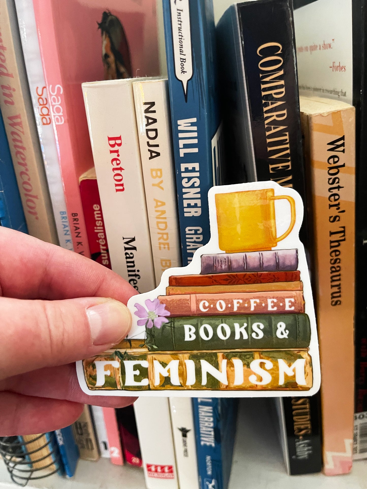 Coffee Books and Feminism: Feminist Vinyl Sticker