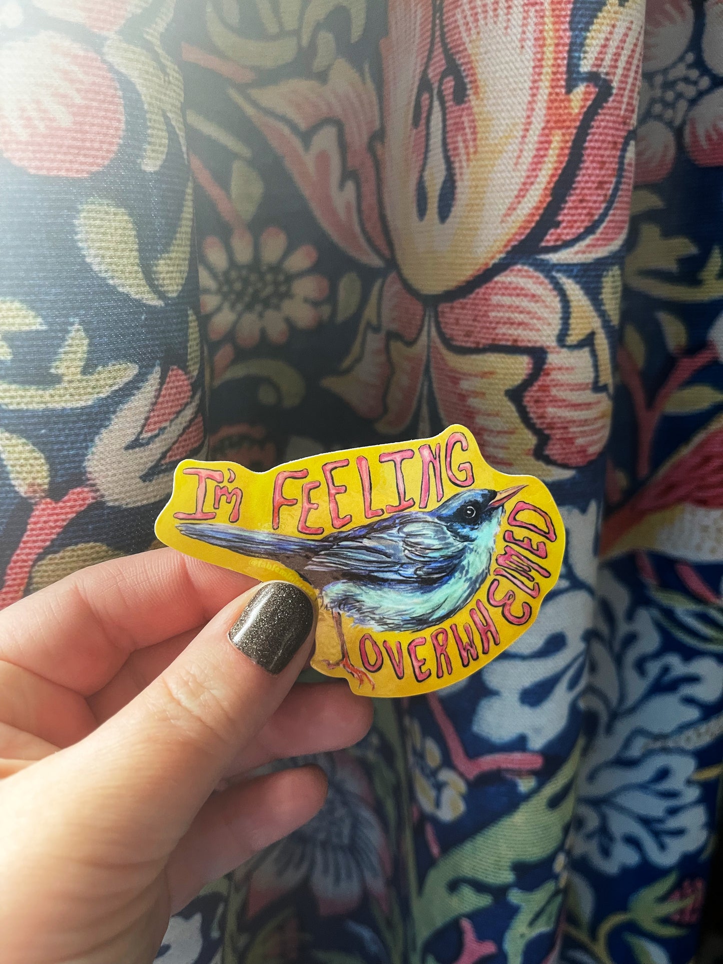 I'm Feeling Overwhelmed: Anxiety Sticker