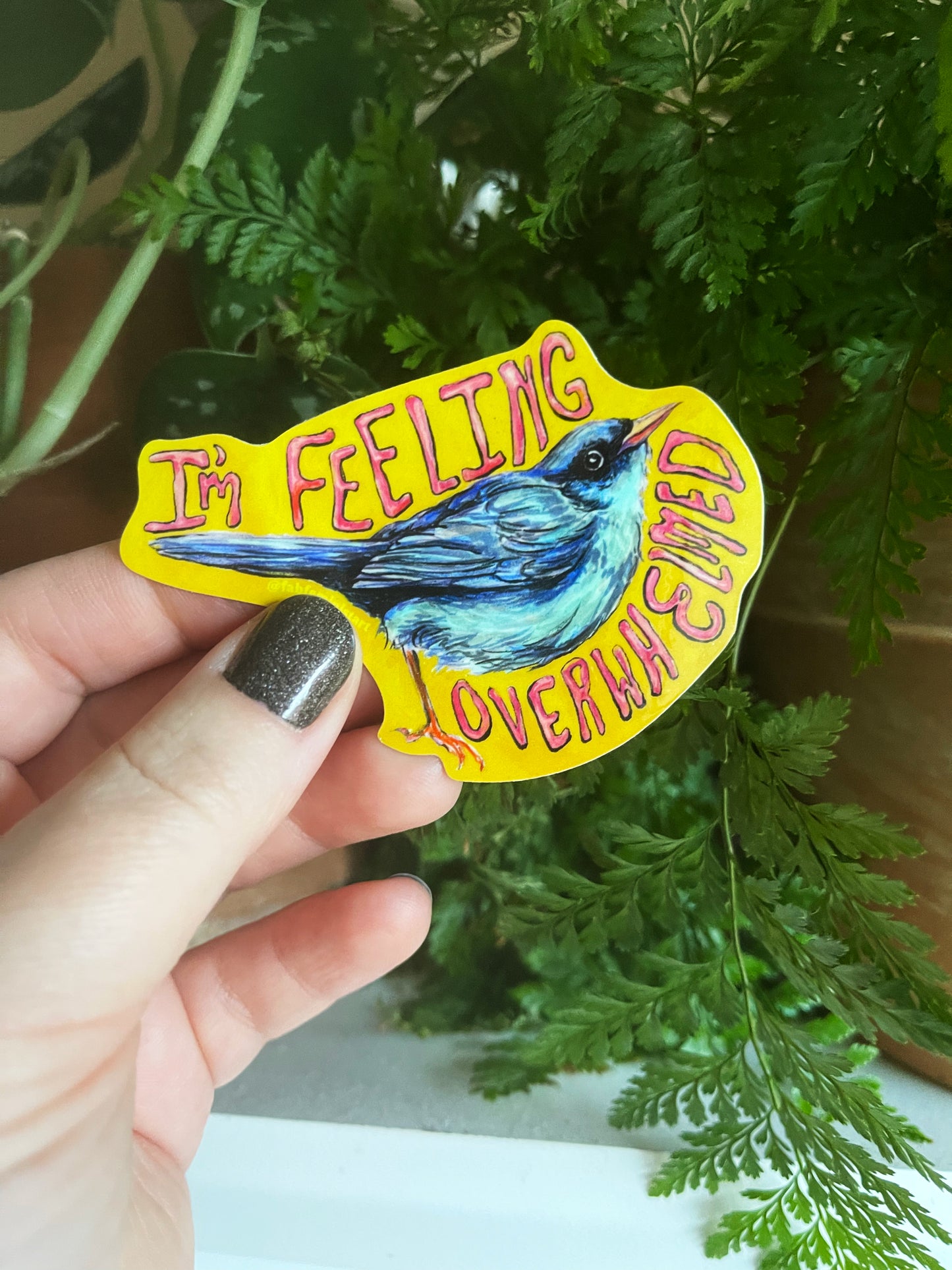 I'm Feeling Overwhelmed: Anxiety Sticker