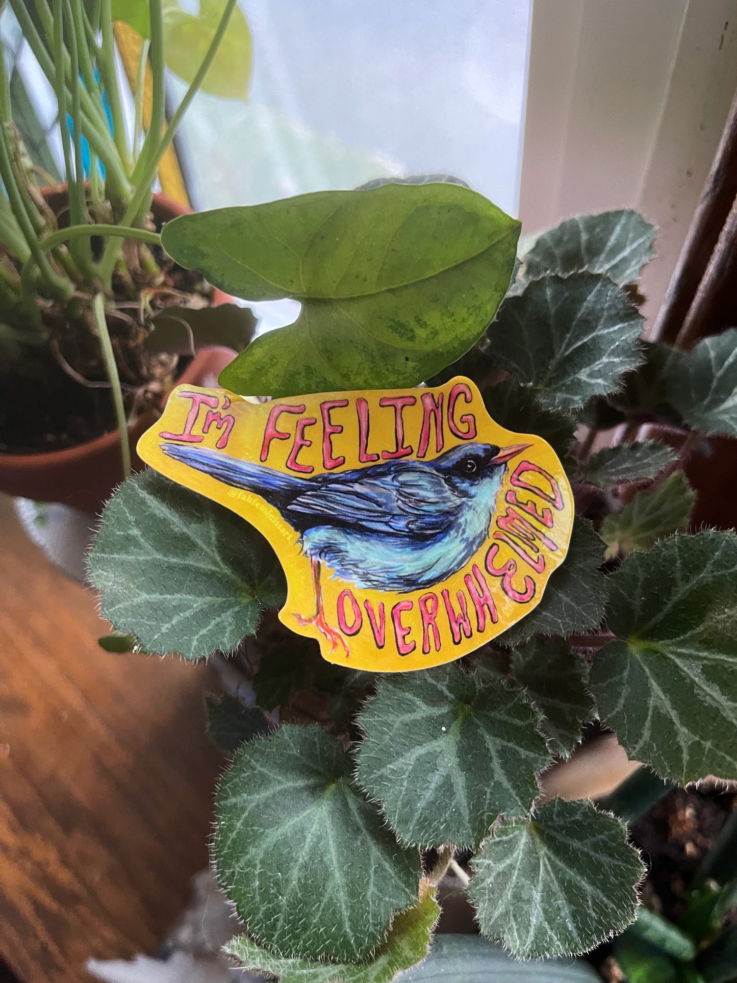 I'm Feeling Overwhelmed: Anxiety Sticker